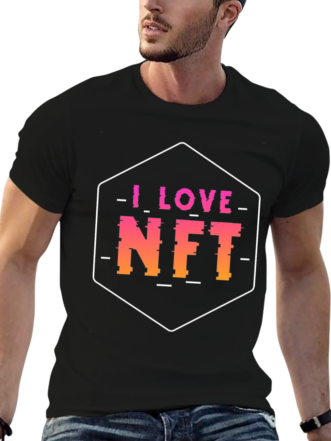 I Love NFT Black T-Shirt