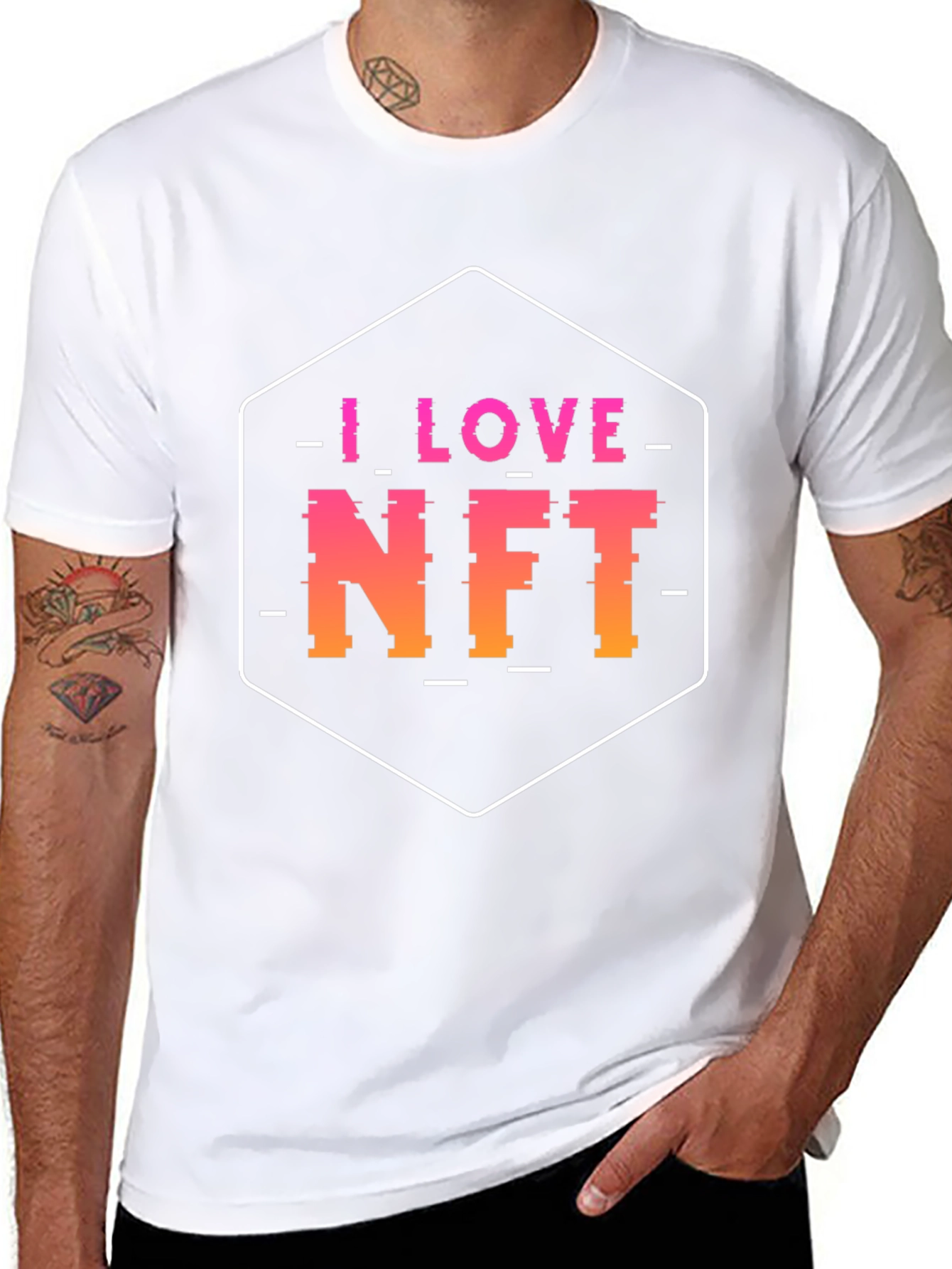 I Love NFT Black T-Shirt