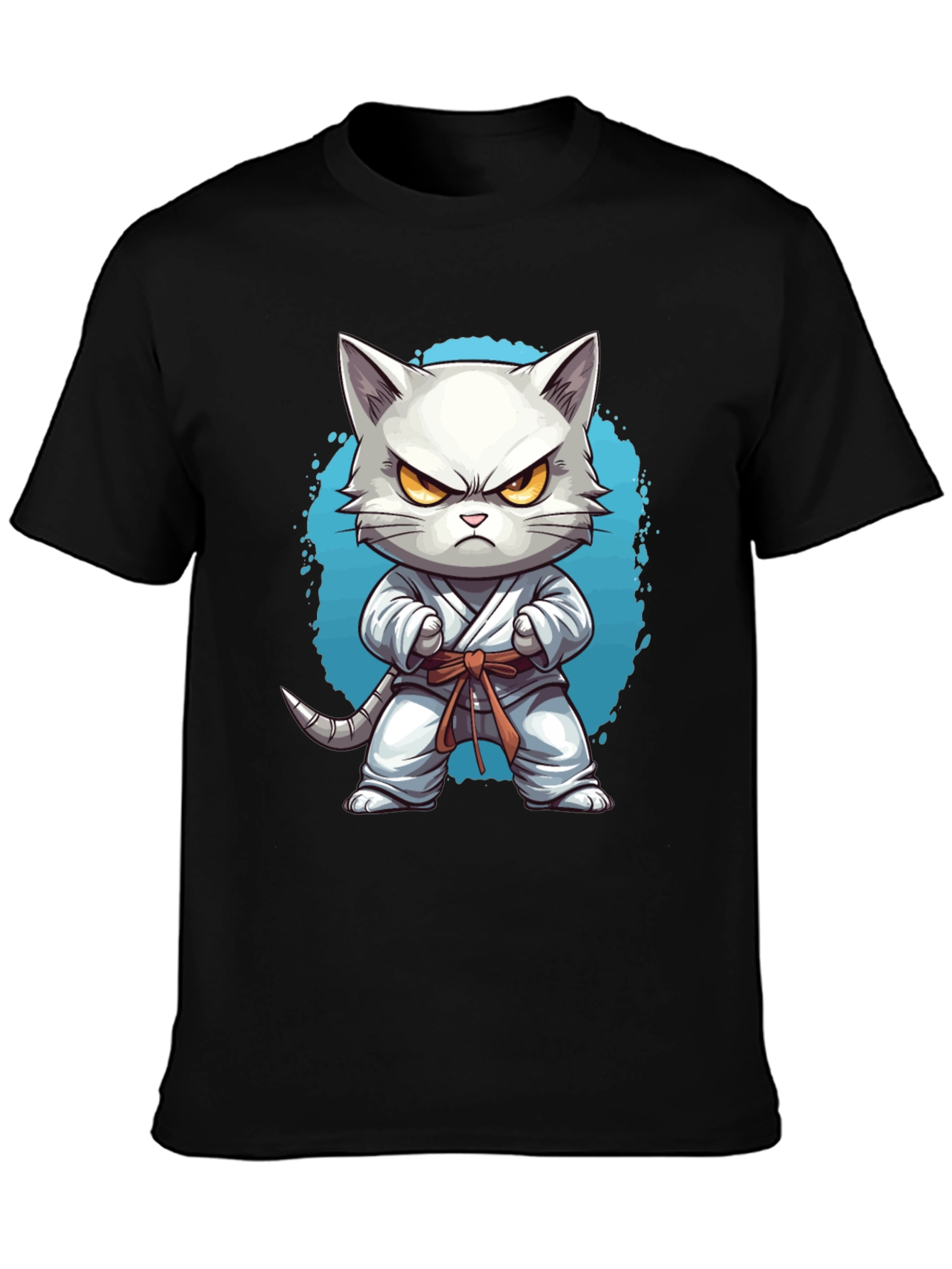 Karate Cat T-Shirt - Funny Feline Martial Arts Tee