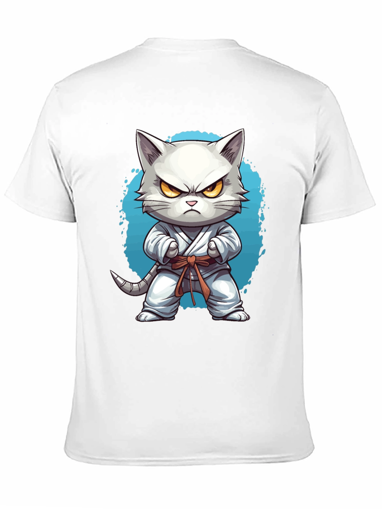 Karate Cat T-Shirt - Funny Feline Martial Arts Tee