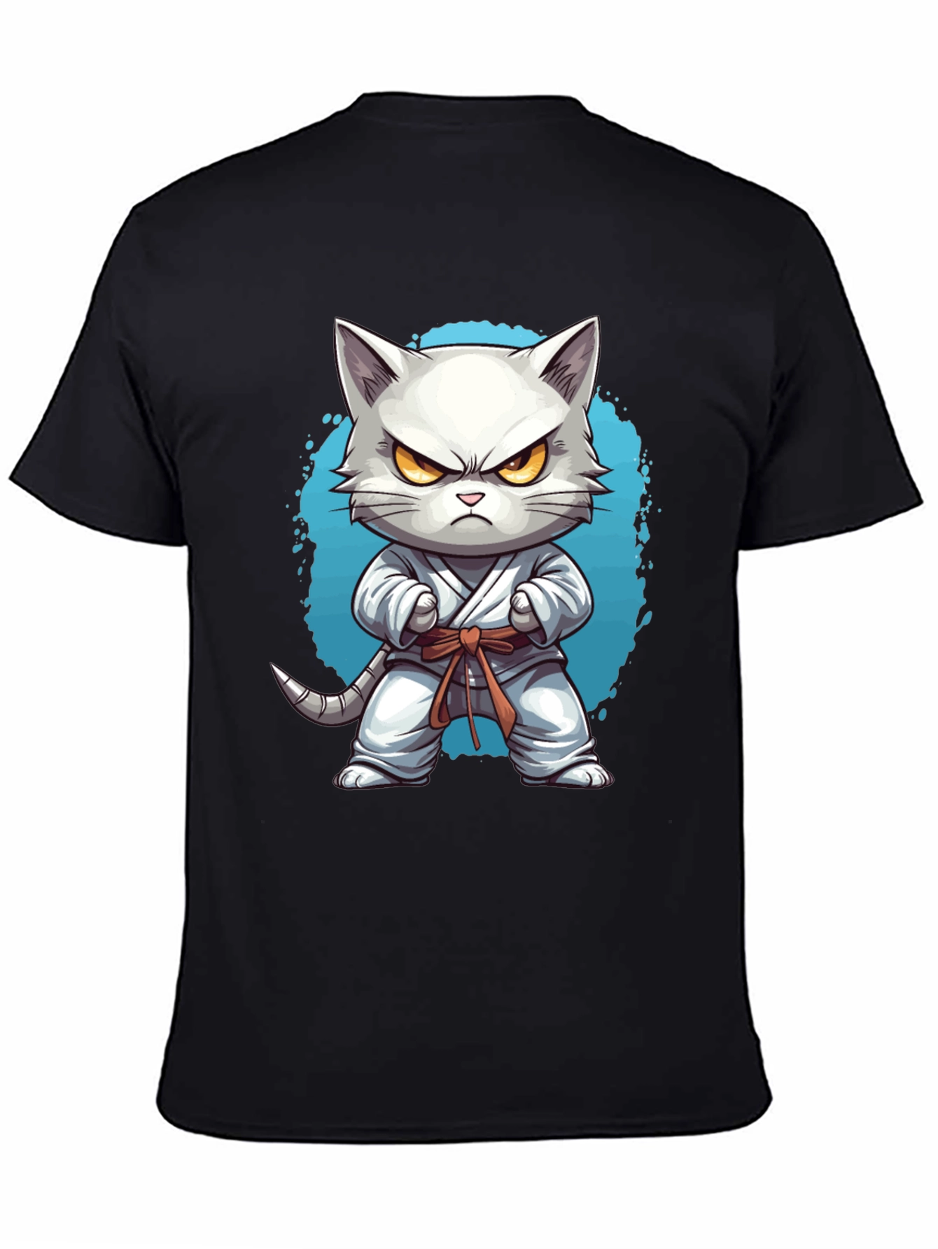 Karate Cat T-Shirt - Funny Feline Martial Arts Tee