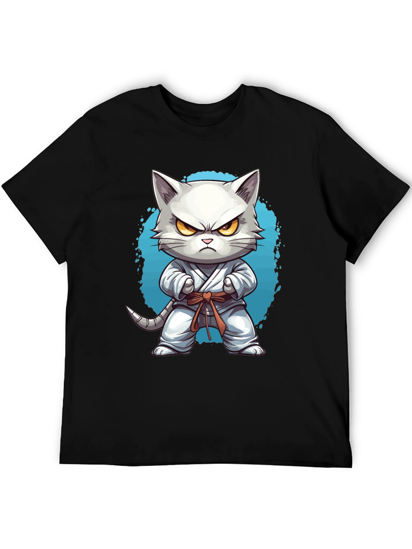 Karate Cat T-Shirt - Funny Feline Martial Arts Tee