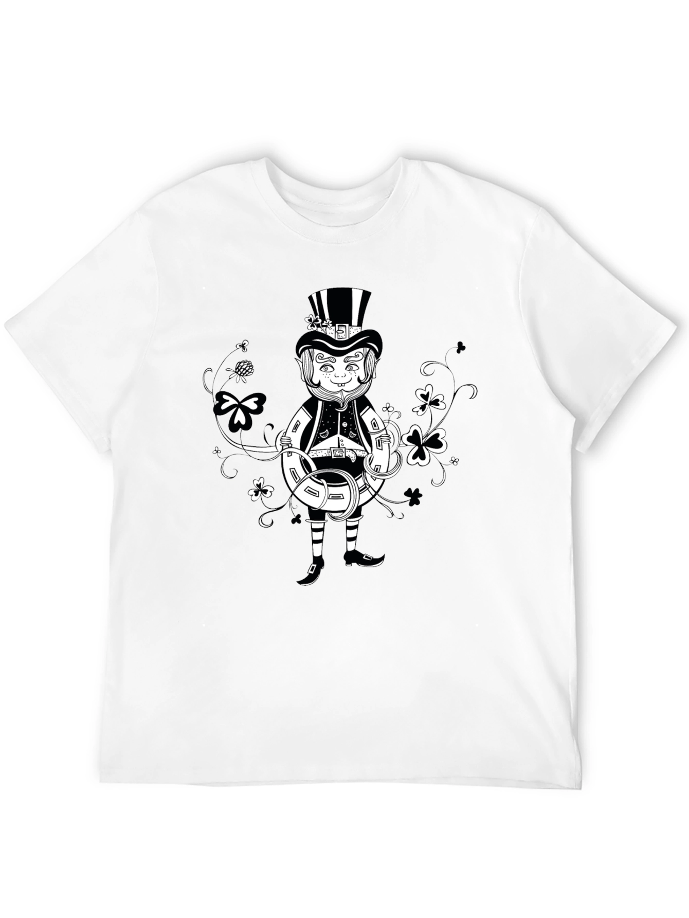 Lucky Leprechaun Black T-Shirt