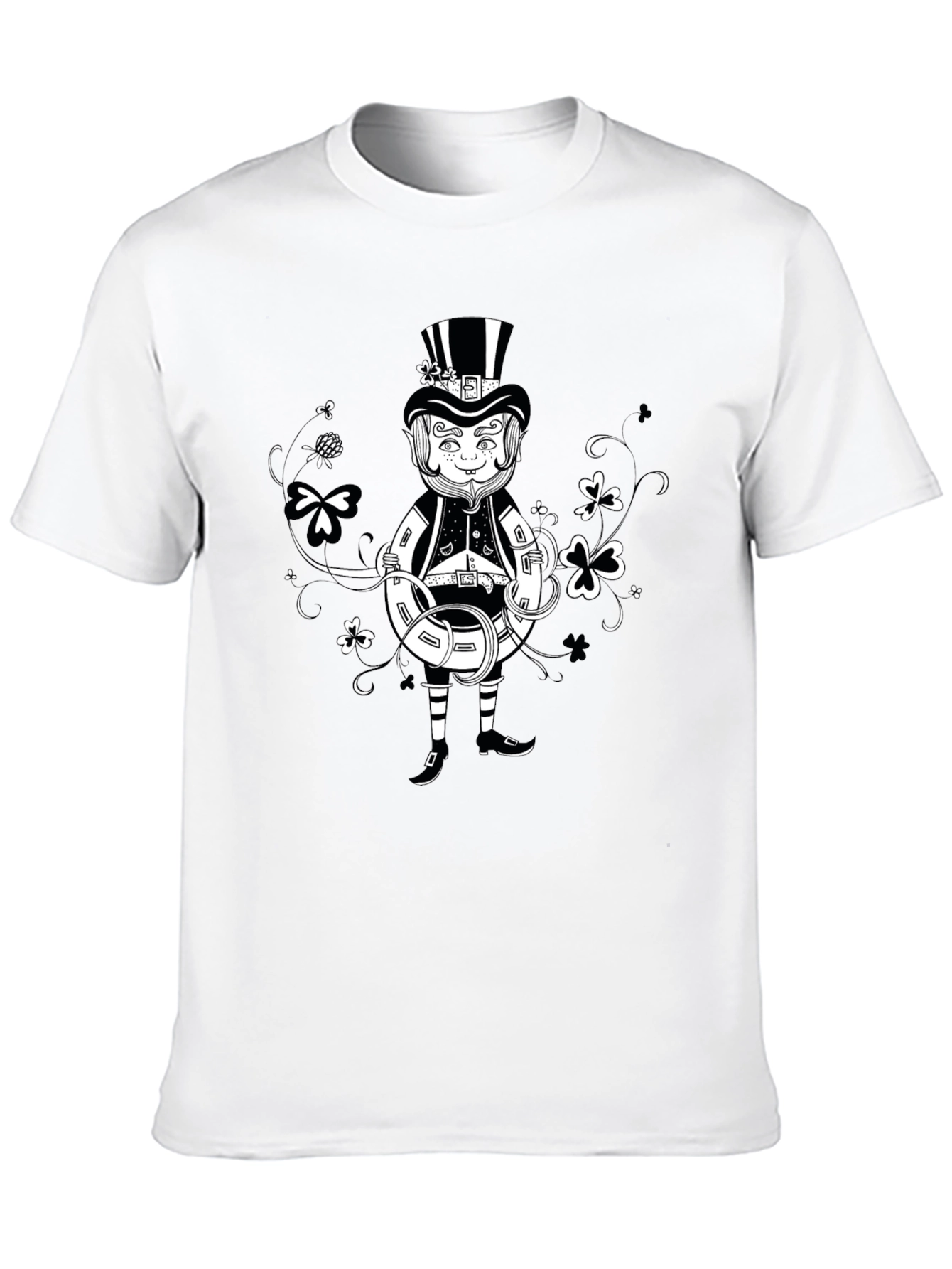Lucky Leprechaun Black T-Shirt