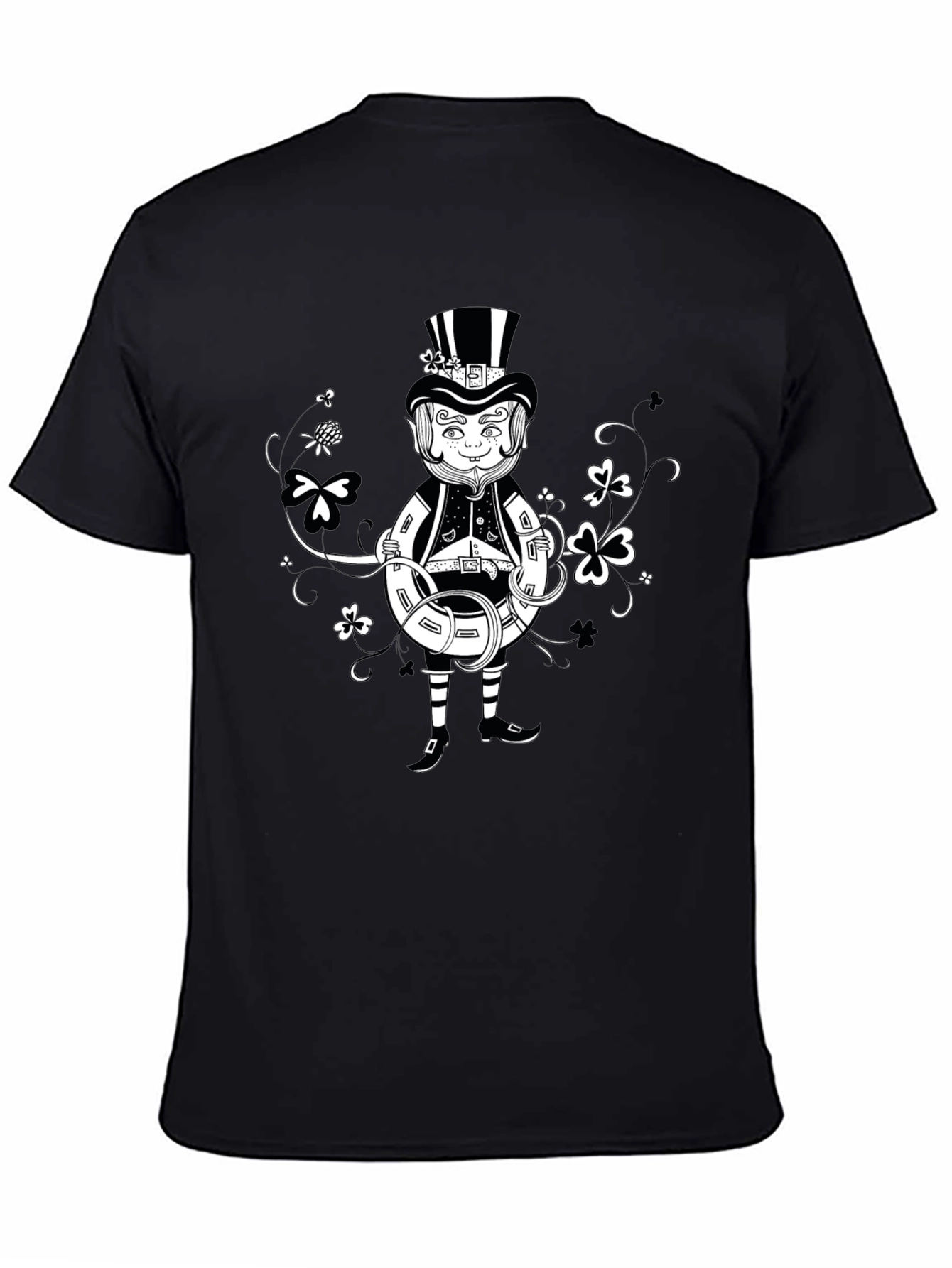 Lucky Leprechaun Black T-Shirt