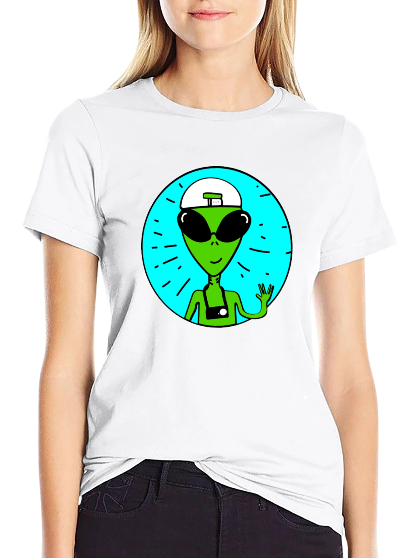 Alien Tourist Graphic T-Shirt