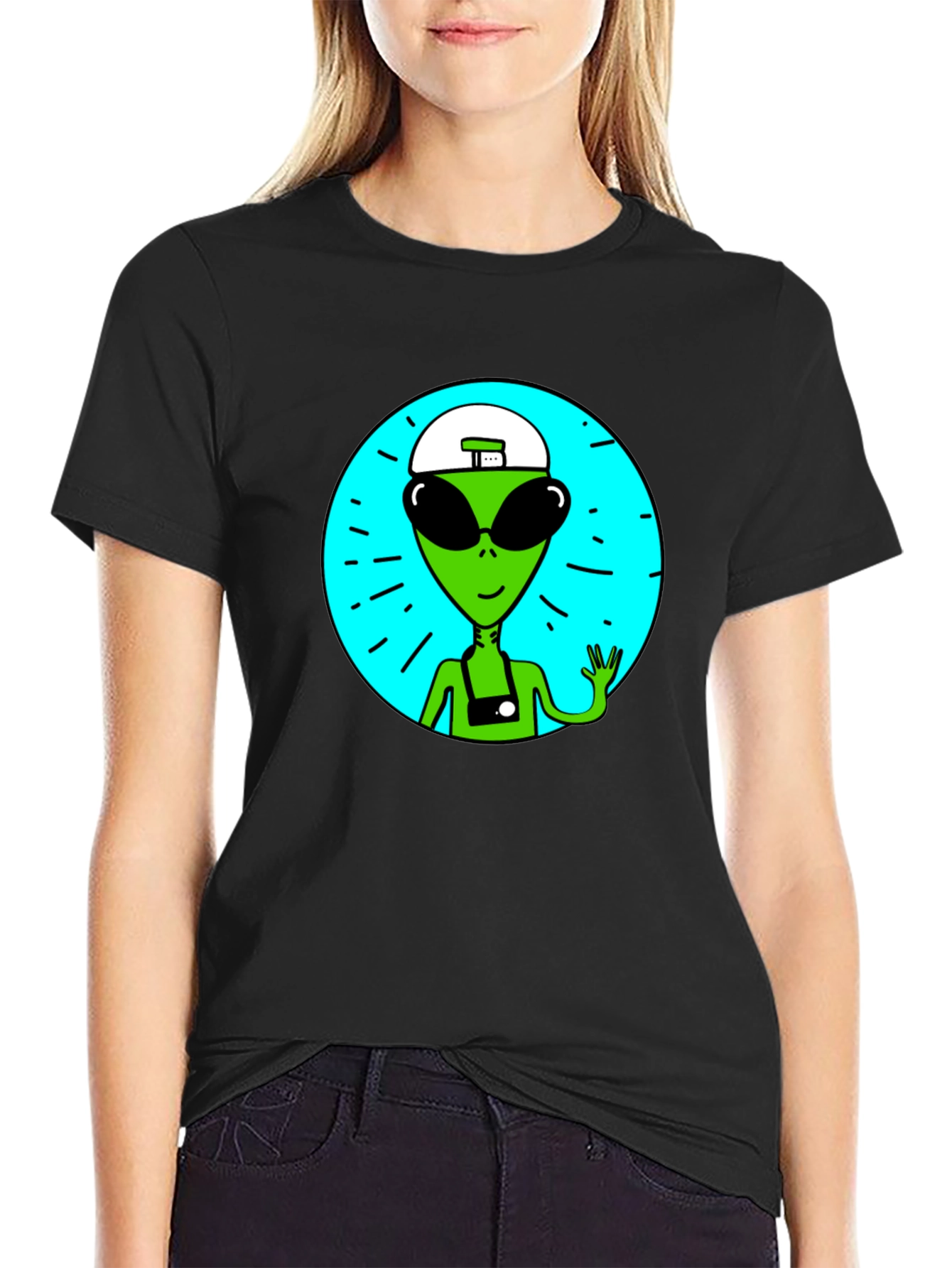 Alien Tourist Graphic T-Shirt