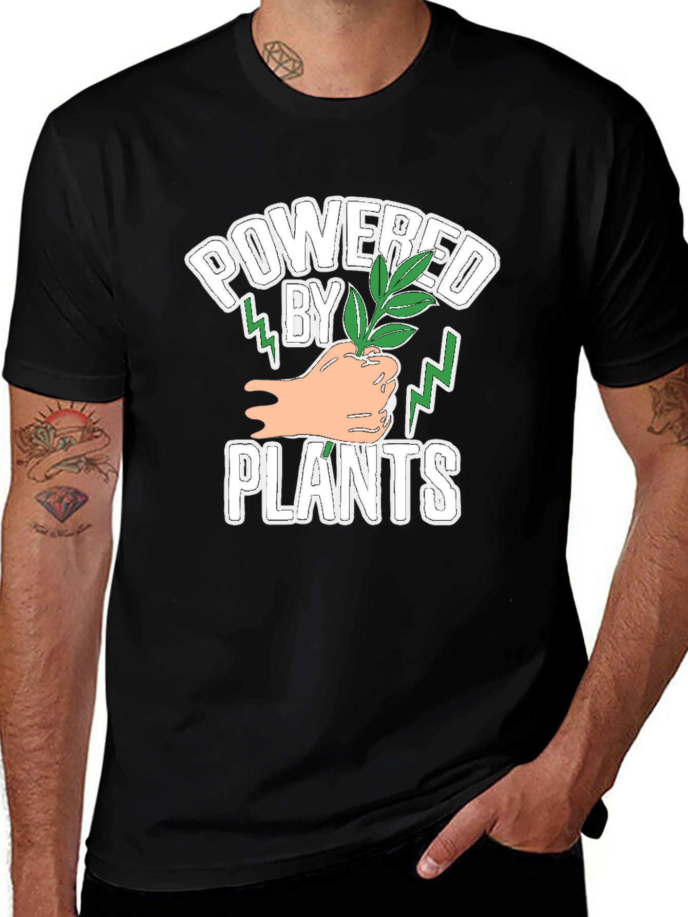 Powered by Plants T-Shirt - Vegan Strong