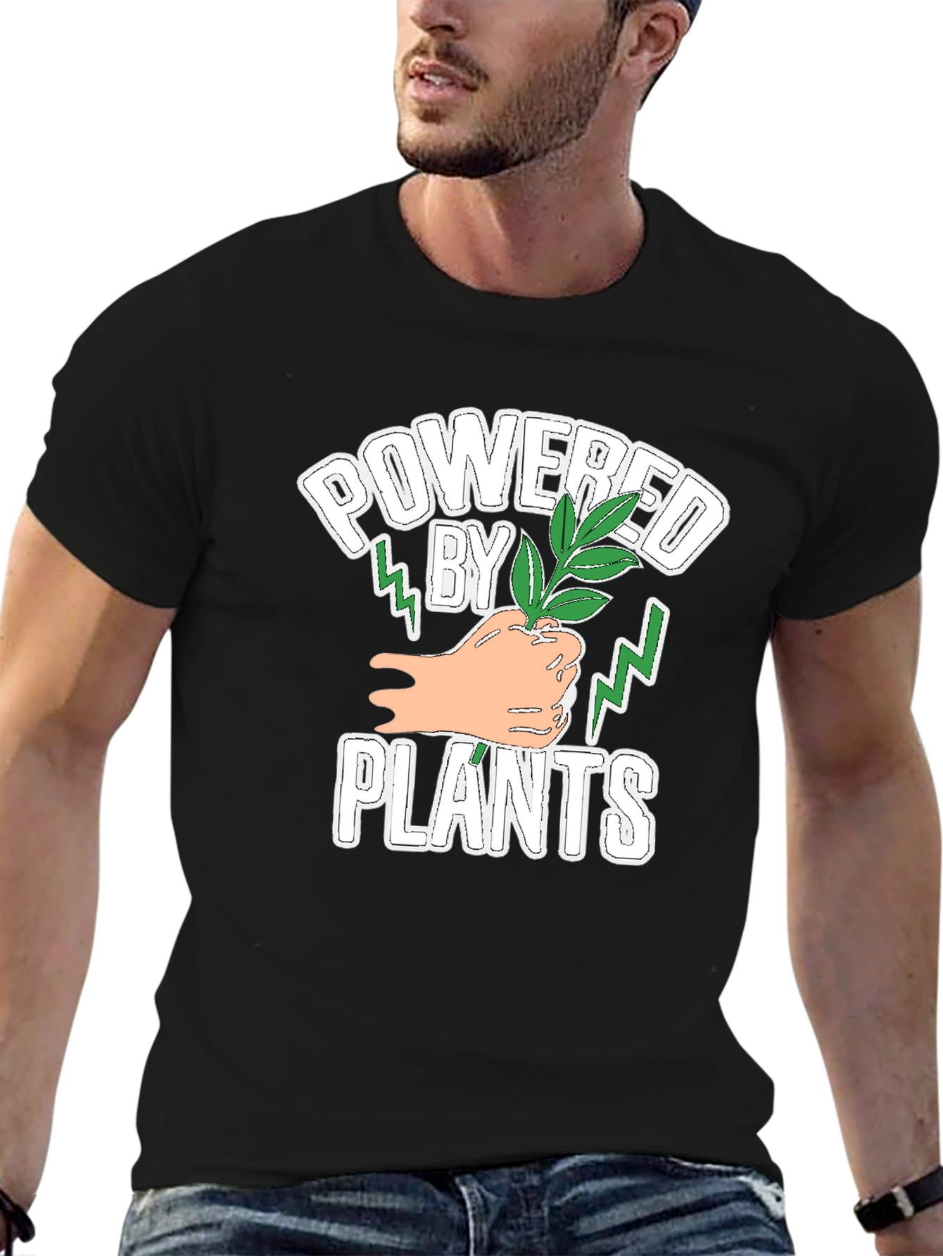 Powered by Plants T-Shirt - Vegan Strong