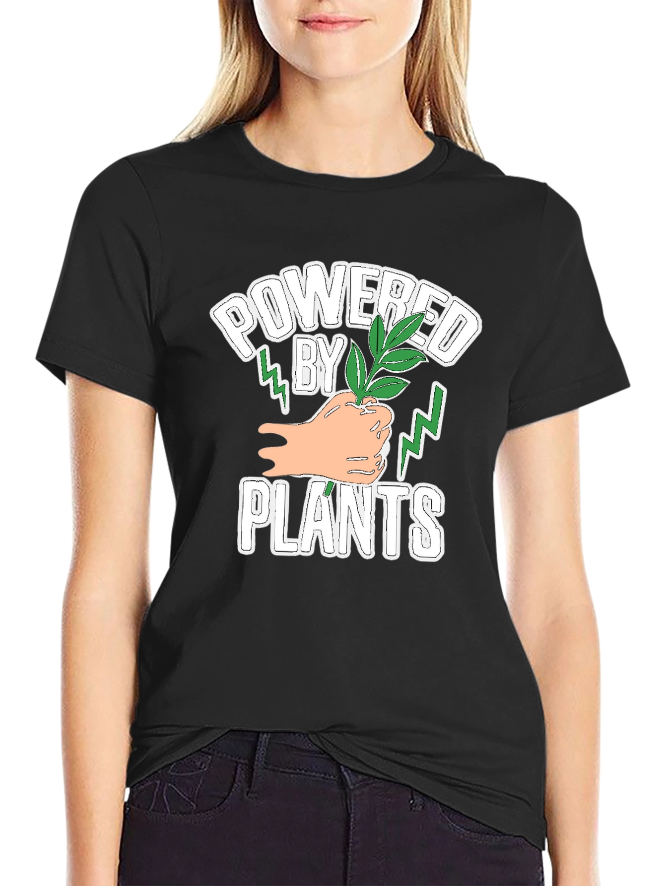 Powered by Plants T-Shirt - Vegan Strong
