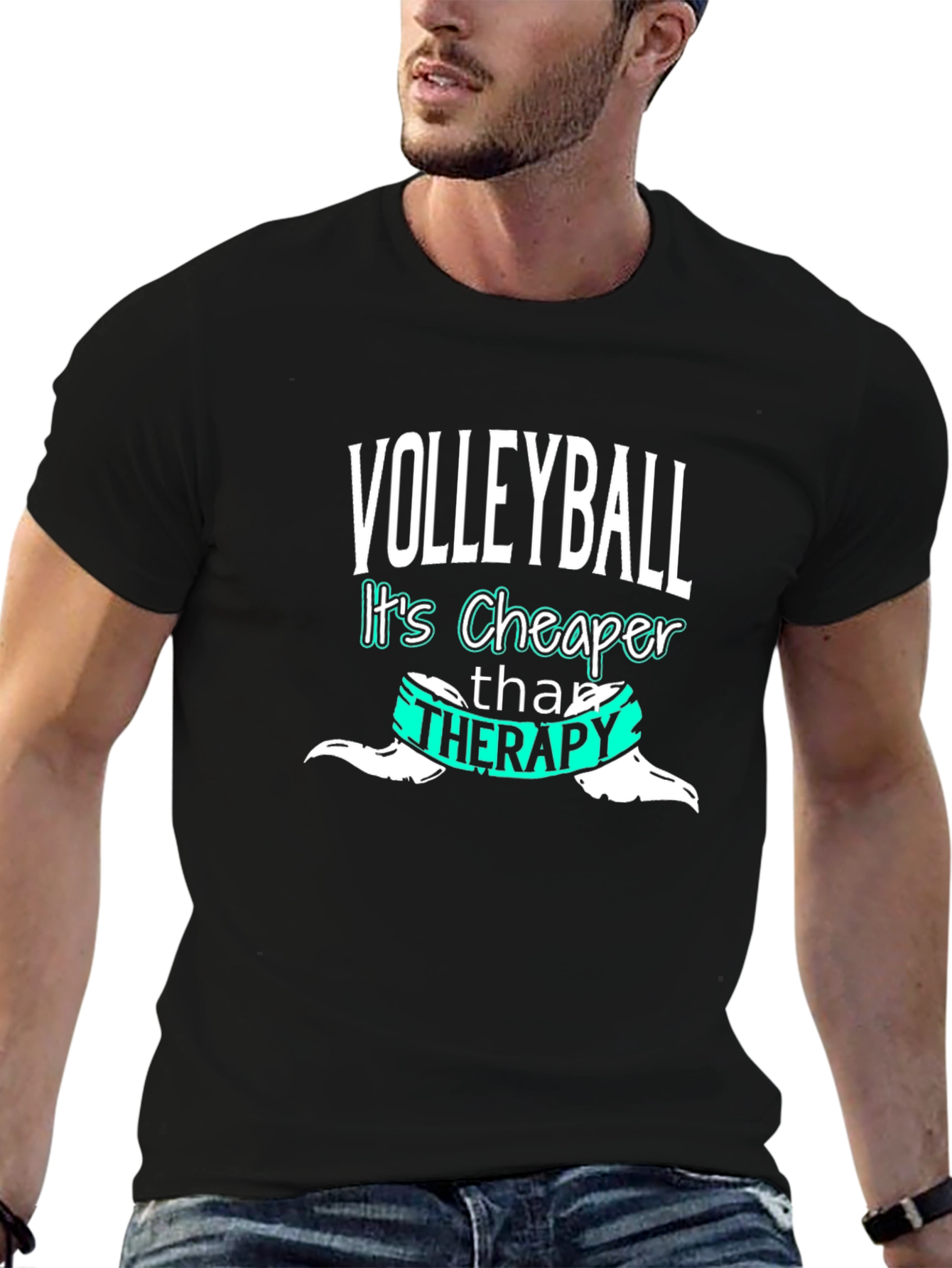 Volleyball Cheaper Than Therapy T-Shirt