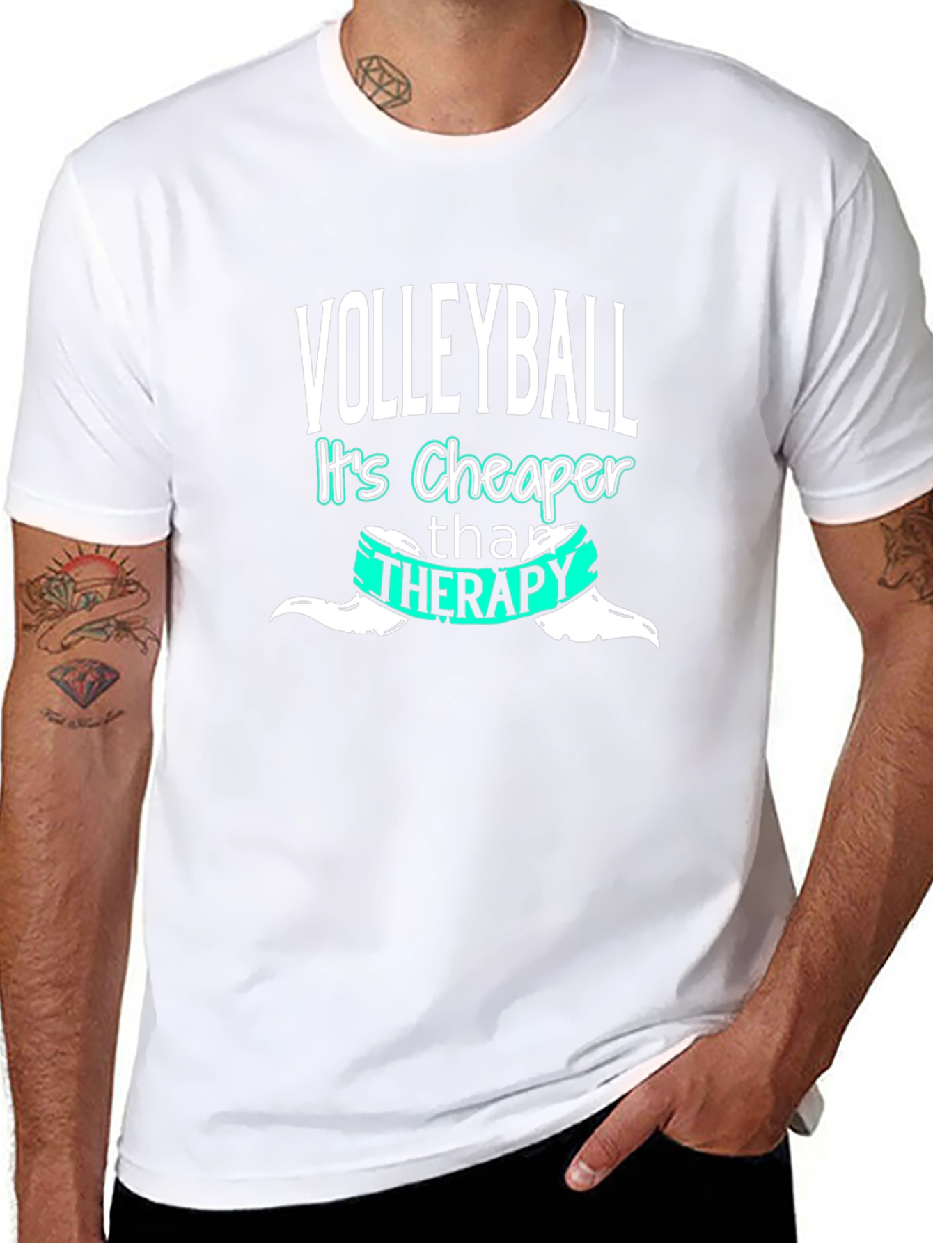 Volleyball Cheaper Than Therapy T-Shirt