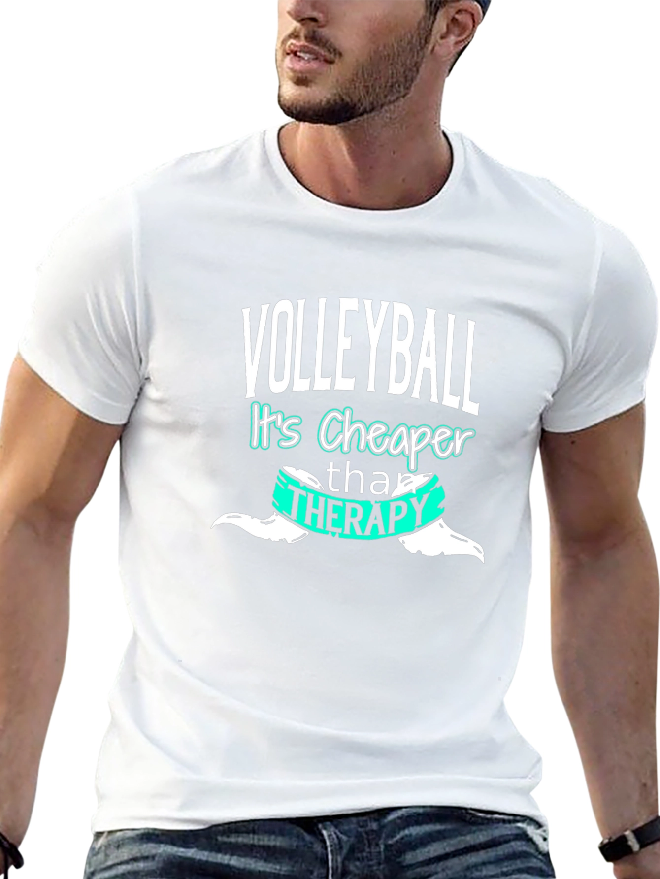 Volleyball Cheaper Than Therapy T-Shirt
