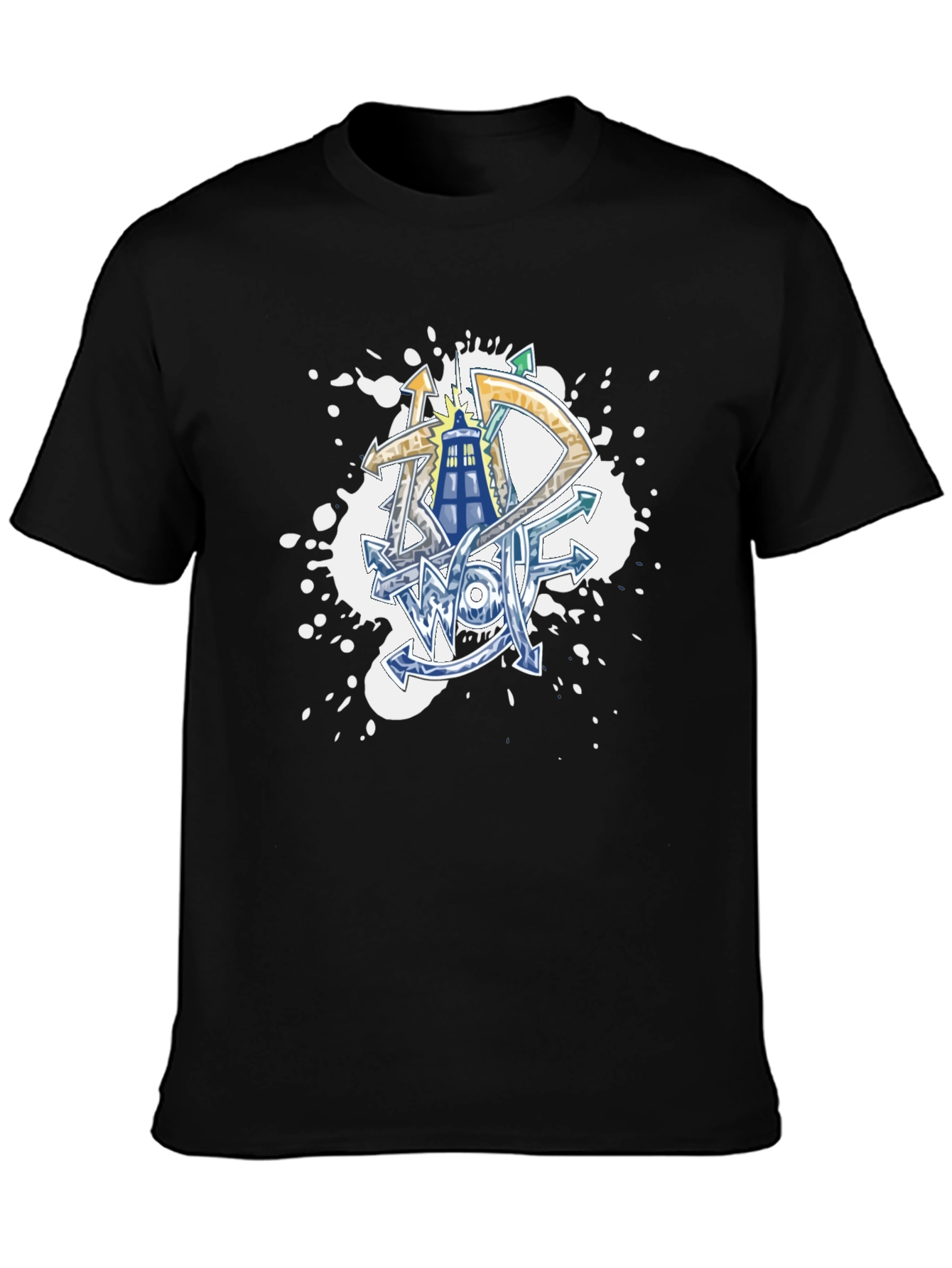 Doctor Who Graffiti Art Black T-Shirt