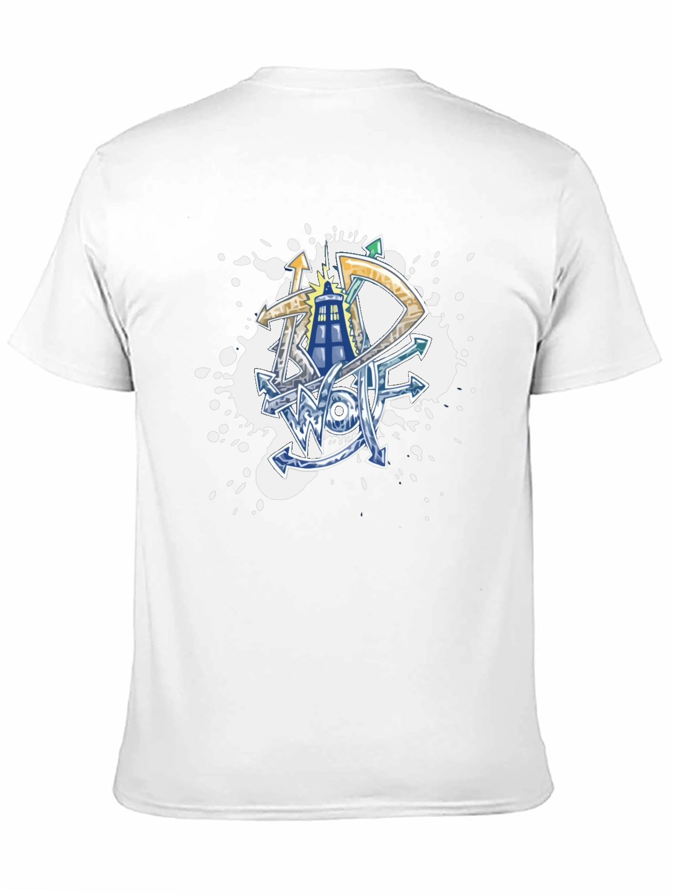 Doctor Who Graffiti Art Black T-Shirt