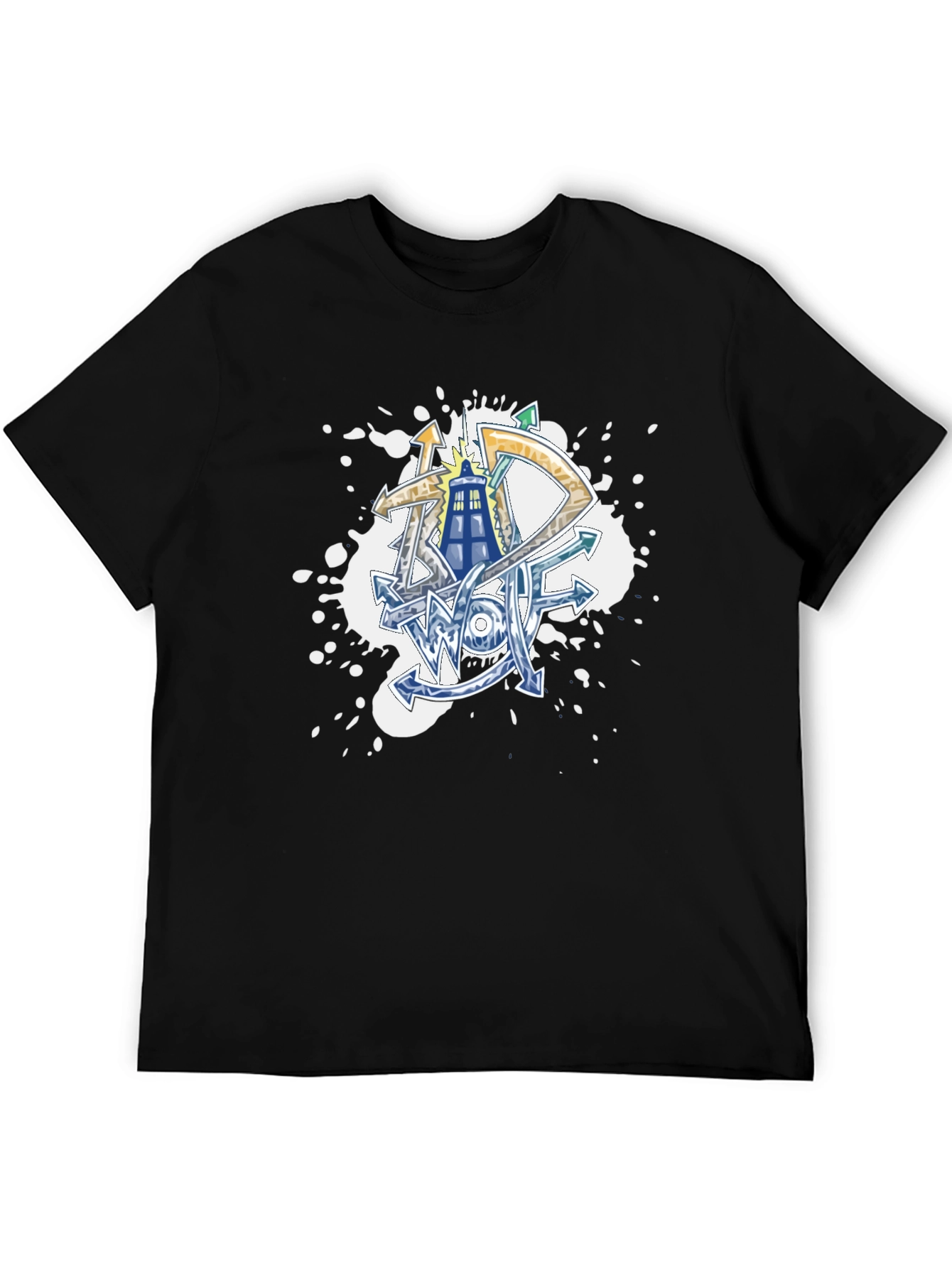 Doctor Who Graffiti Art Black T-Shirt