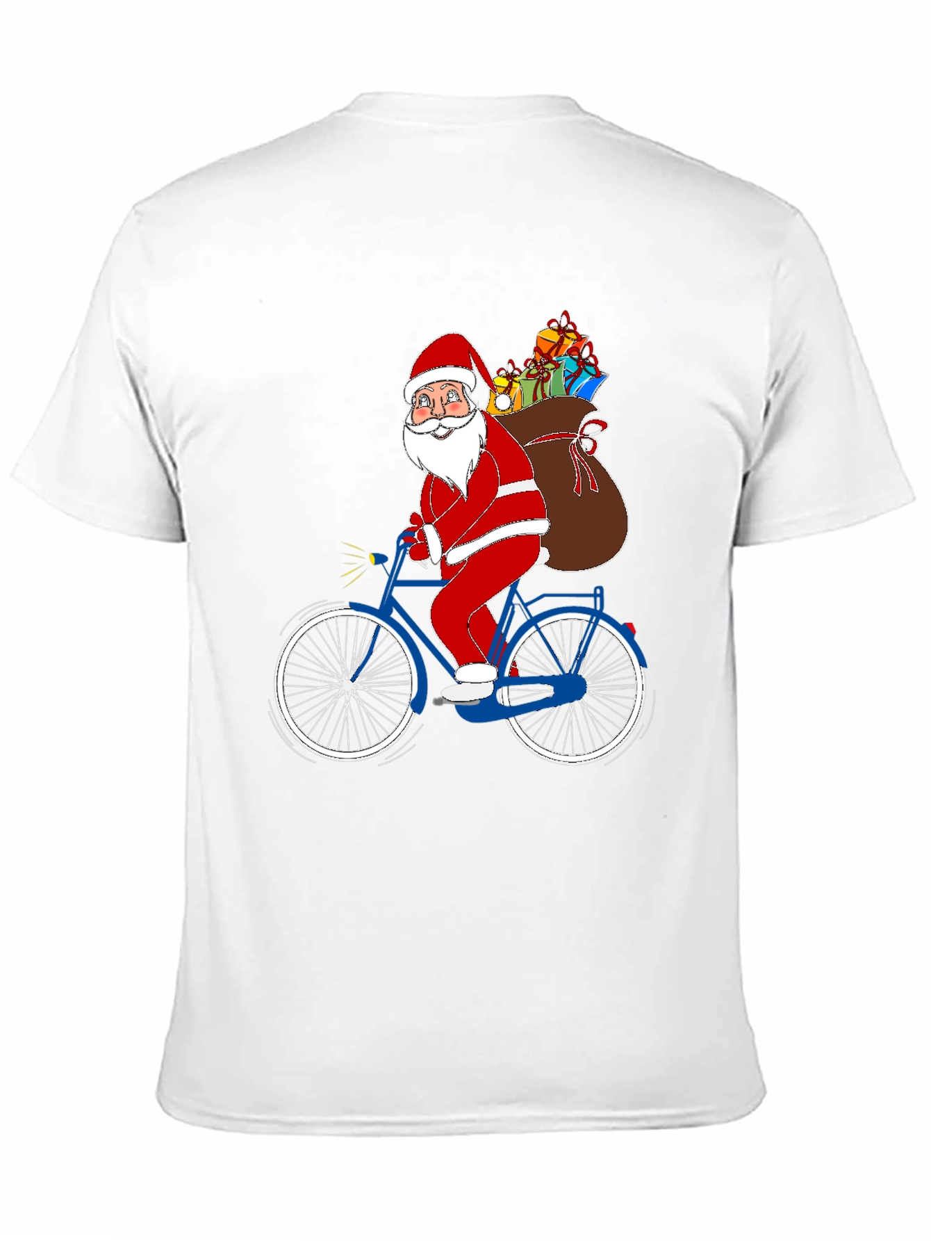 Santa on Bike Graphic Tee