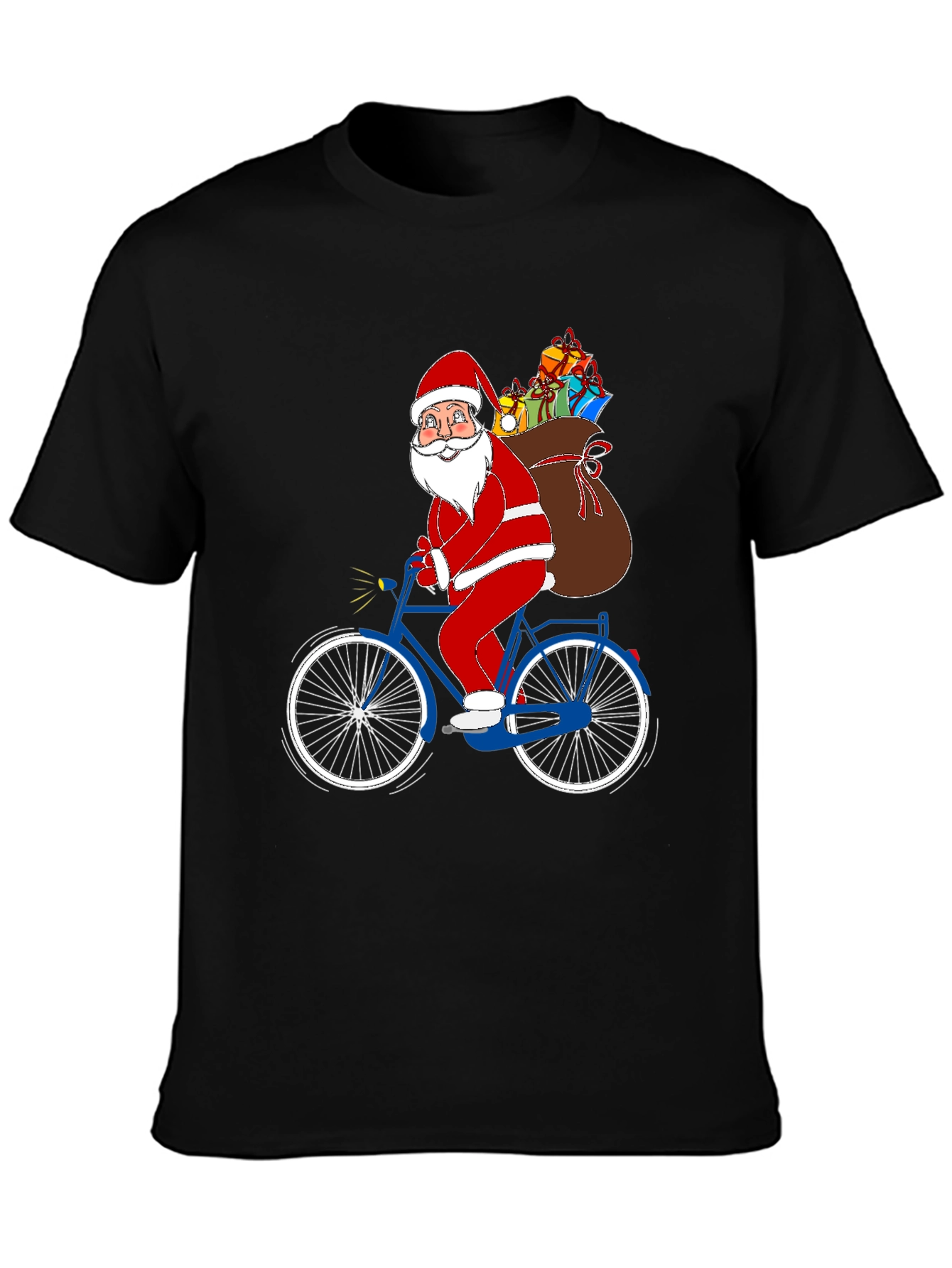 Santa on Bike Graphic Tee
