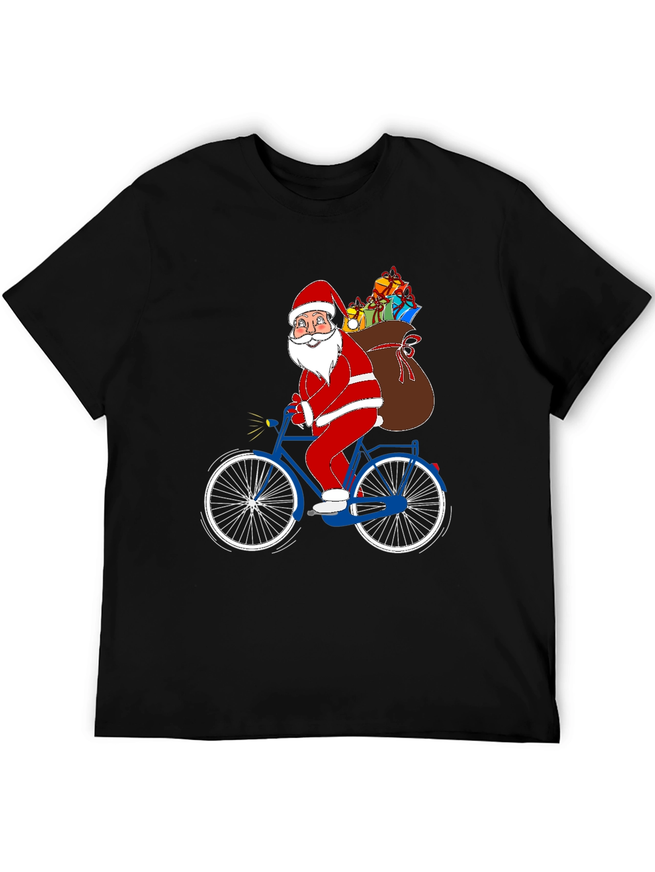 Santa on Bike Graphic Tee