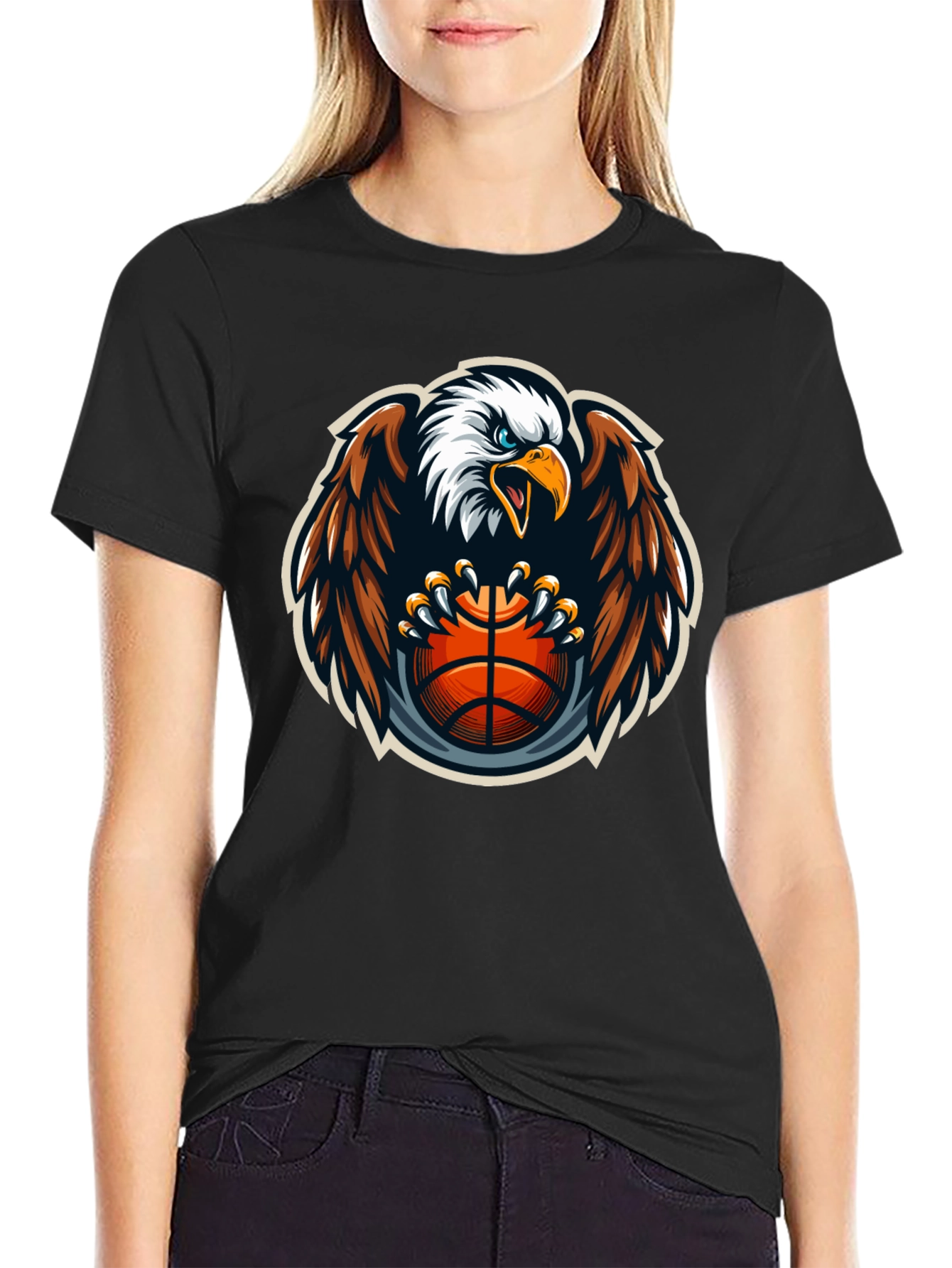 Eagle Basketball Graphic T-Shirt