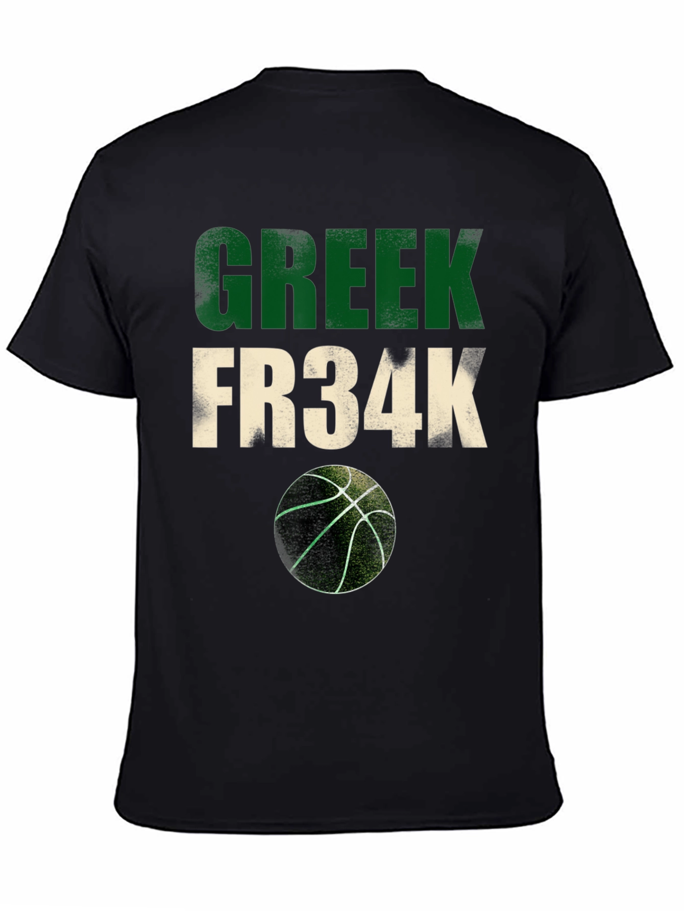 Greek Fr34k Basketball Graphic Tee