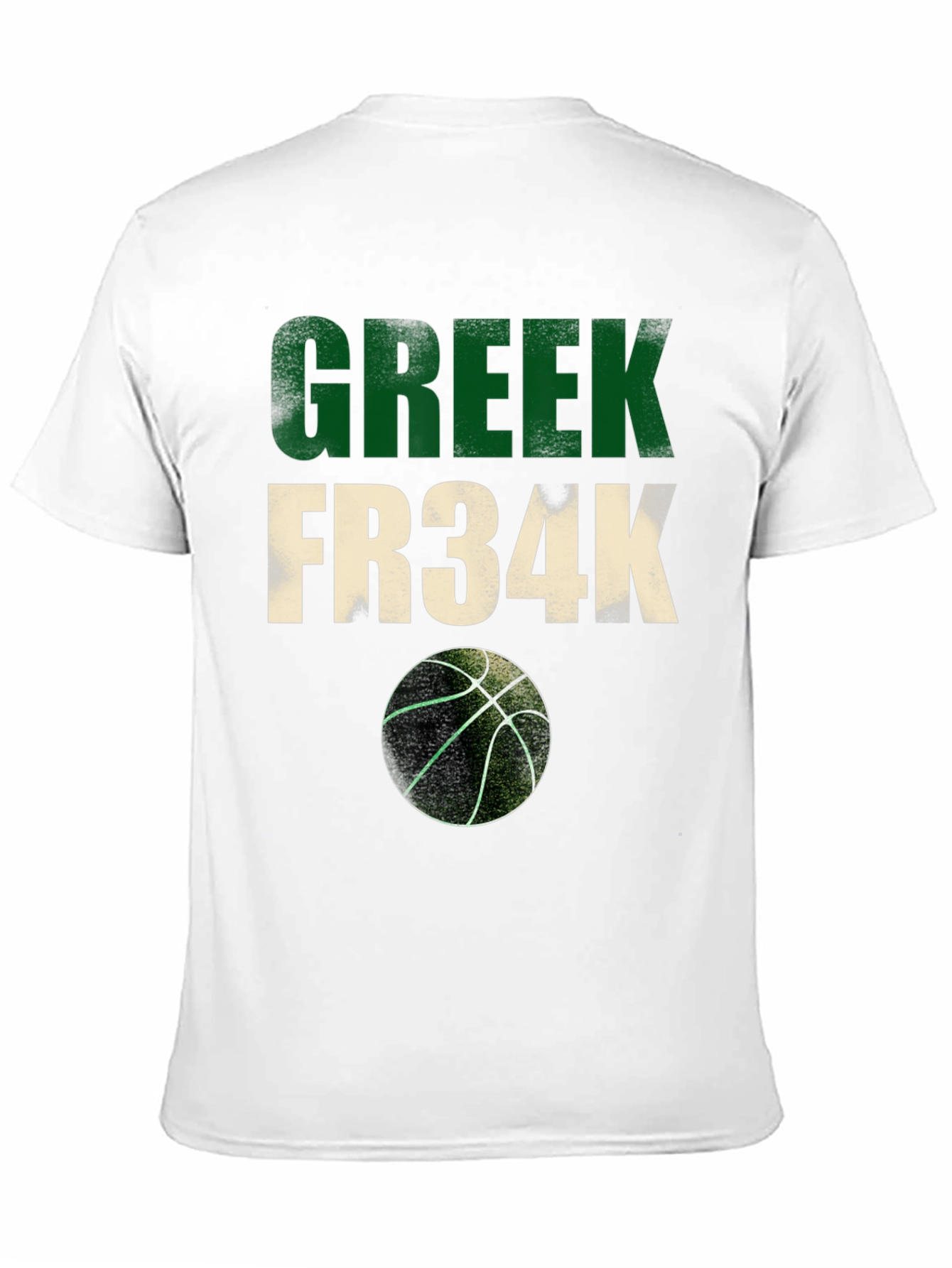 Greek Fr34k Basketball Graphic Tee
