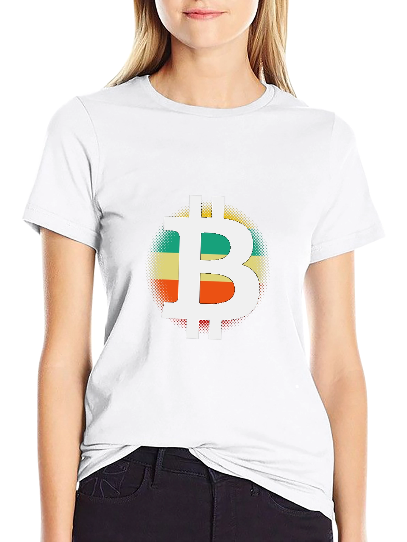 Bitcoin Retro Graphic Black T-Shirt