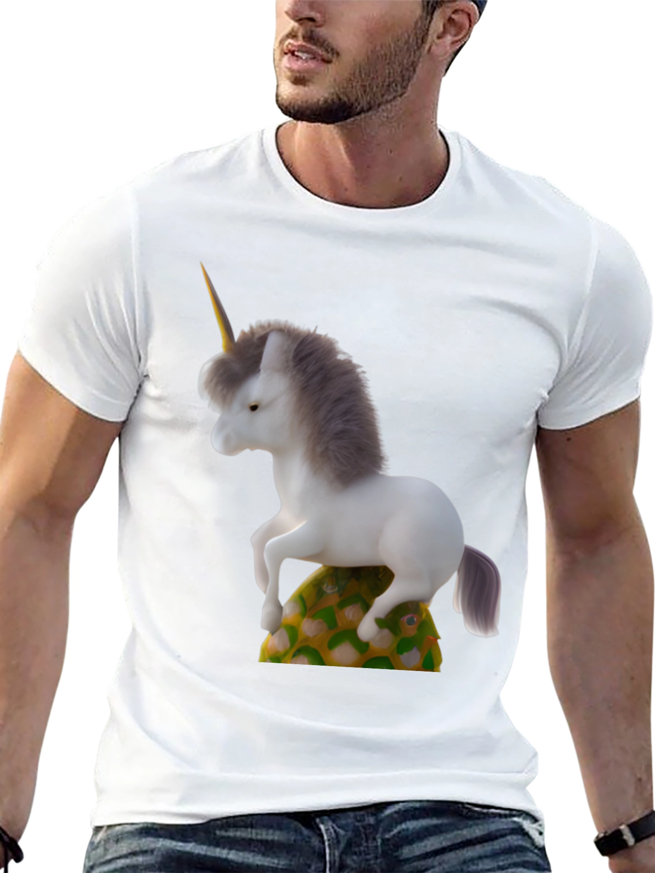 Unicorn on Pineapple Graphic Tee