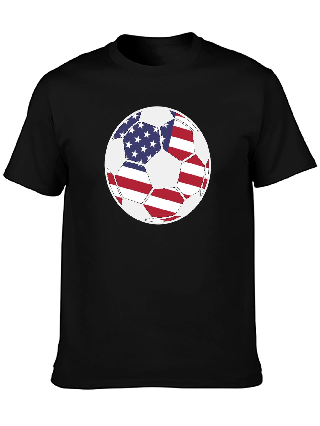 USA Flag Soccer Ball T-Shirt