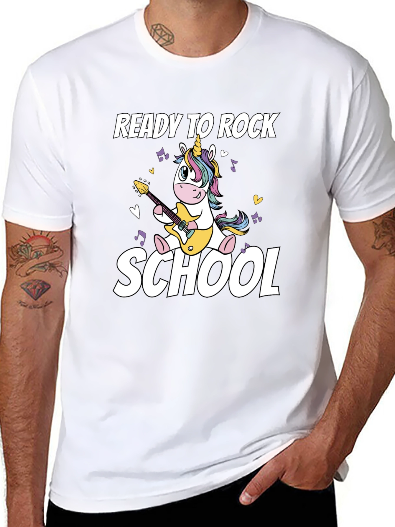Ready to Rock School Unicorn T-Shirt