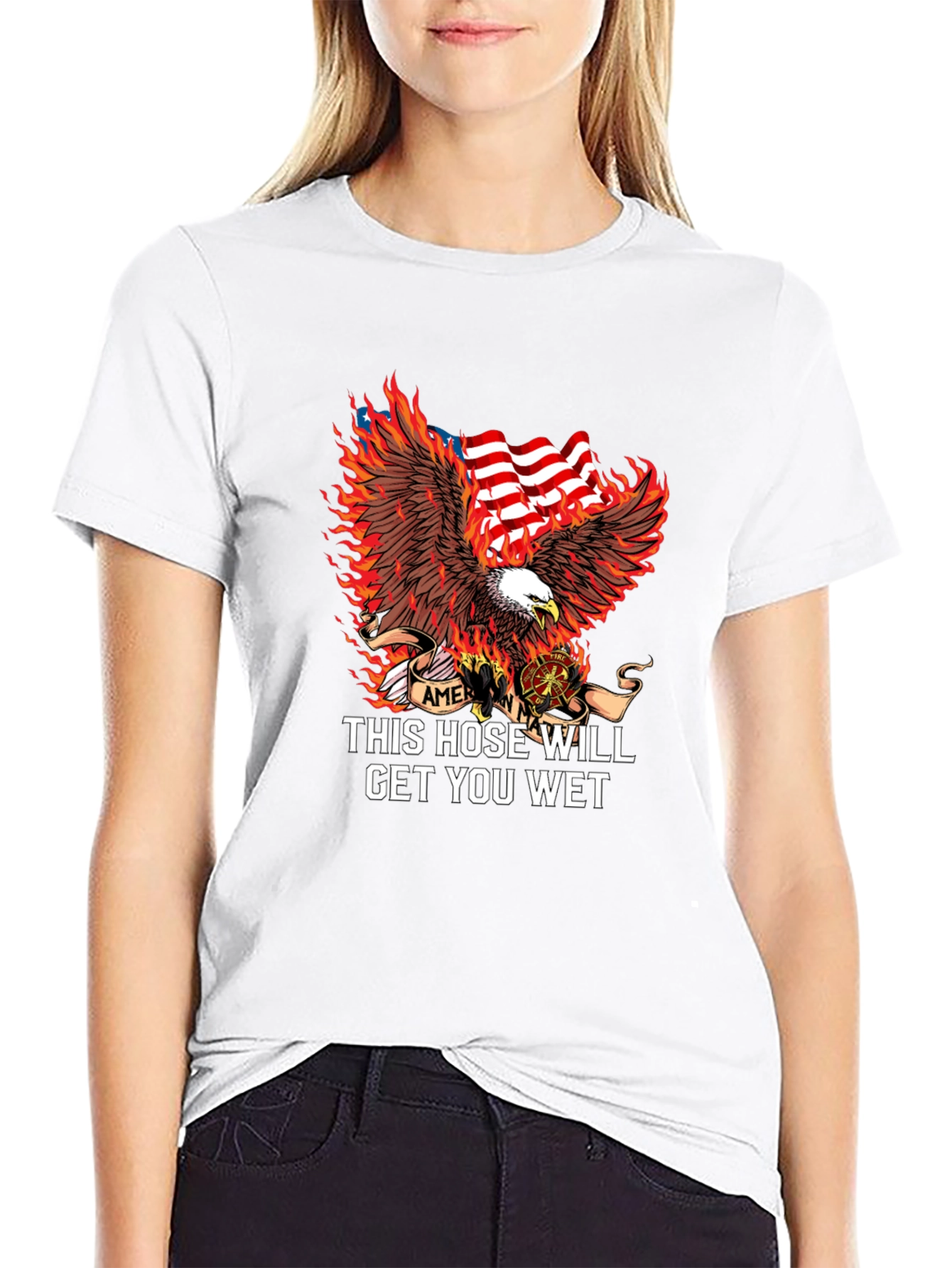 American Firefighter Eagle T-Shirt
