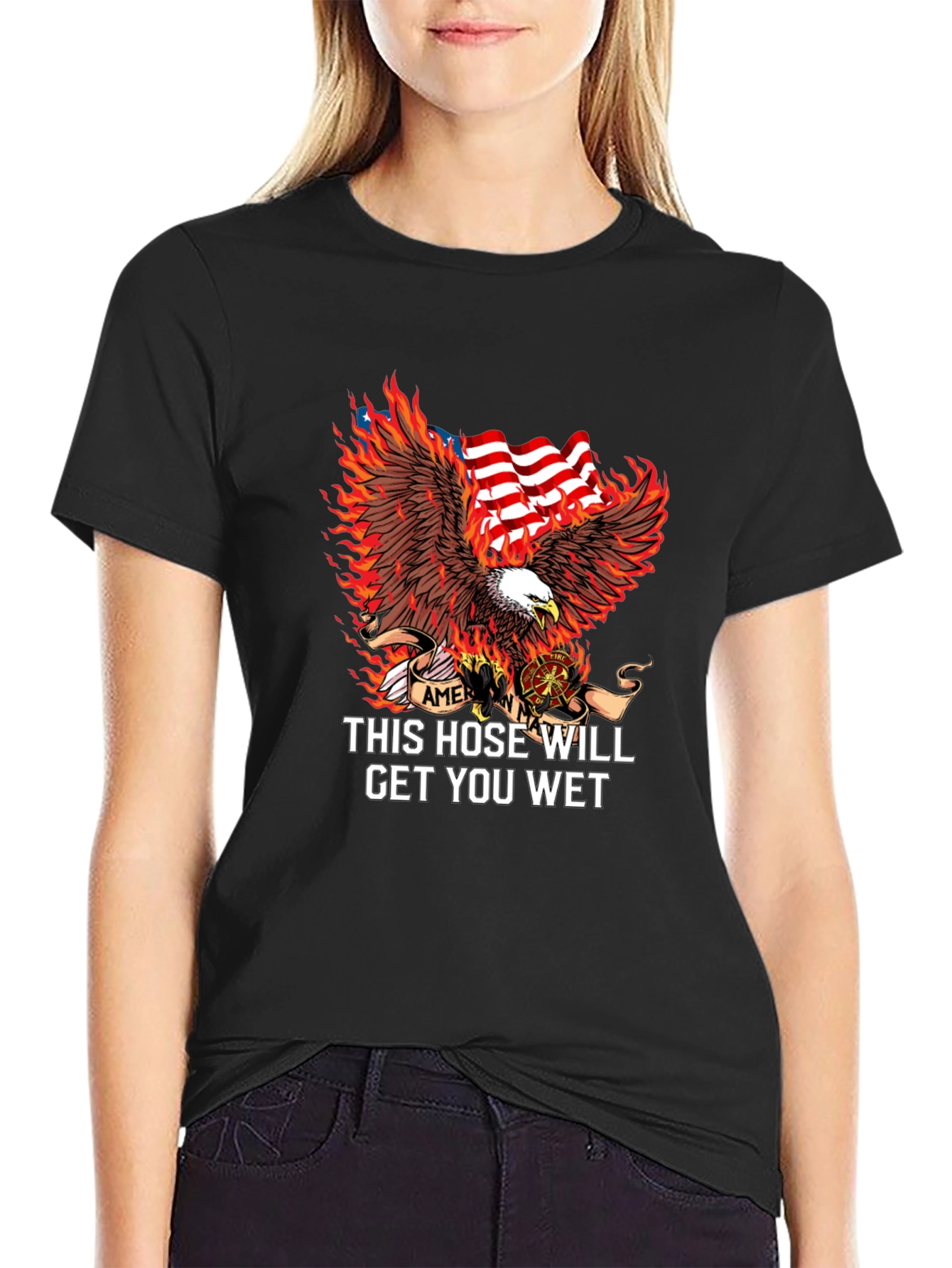 American Firefighter Eagle T-Shirt