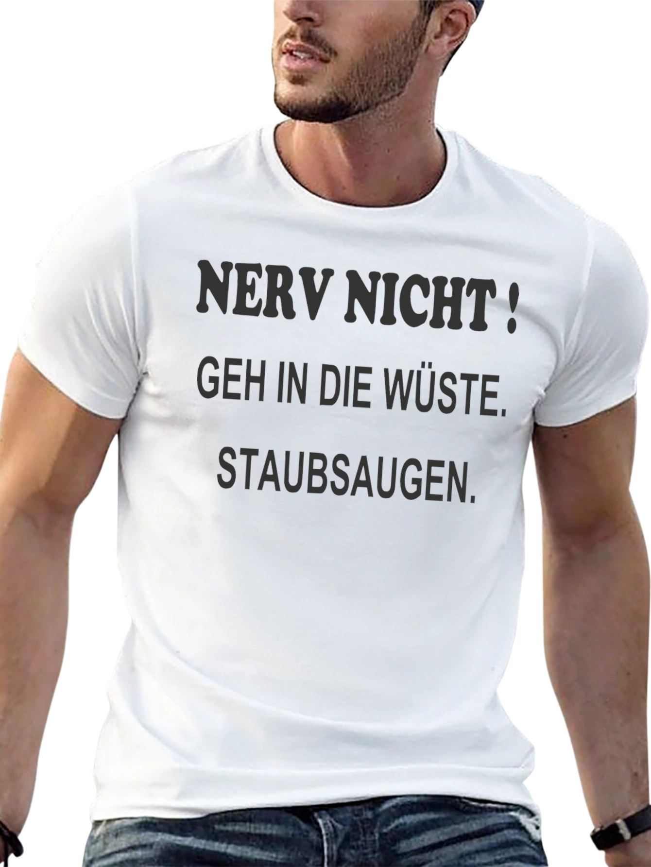 Nerv Nicht! Graphic Tee - German Slogan Black T-Shirt
