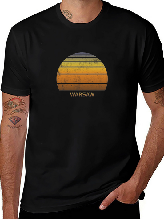 Warsaw Sunset Graphic Tee - Retro City T-Shirt
