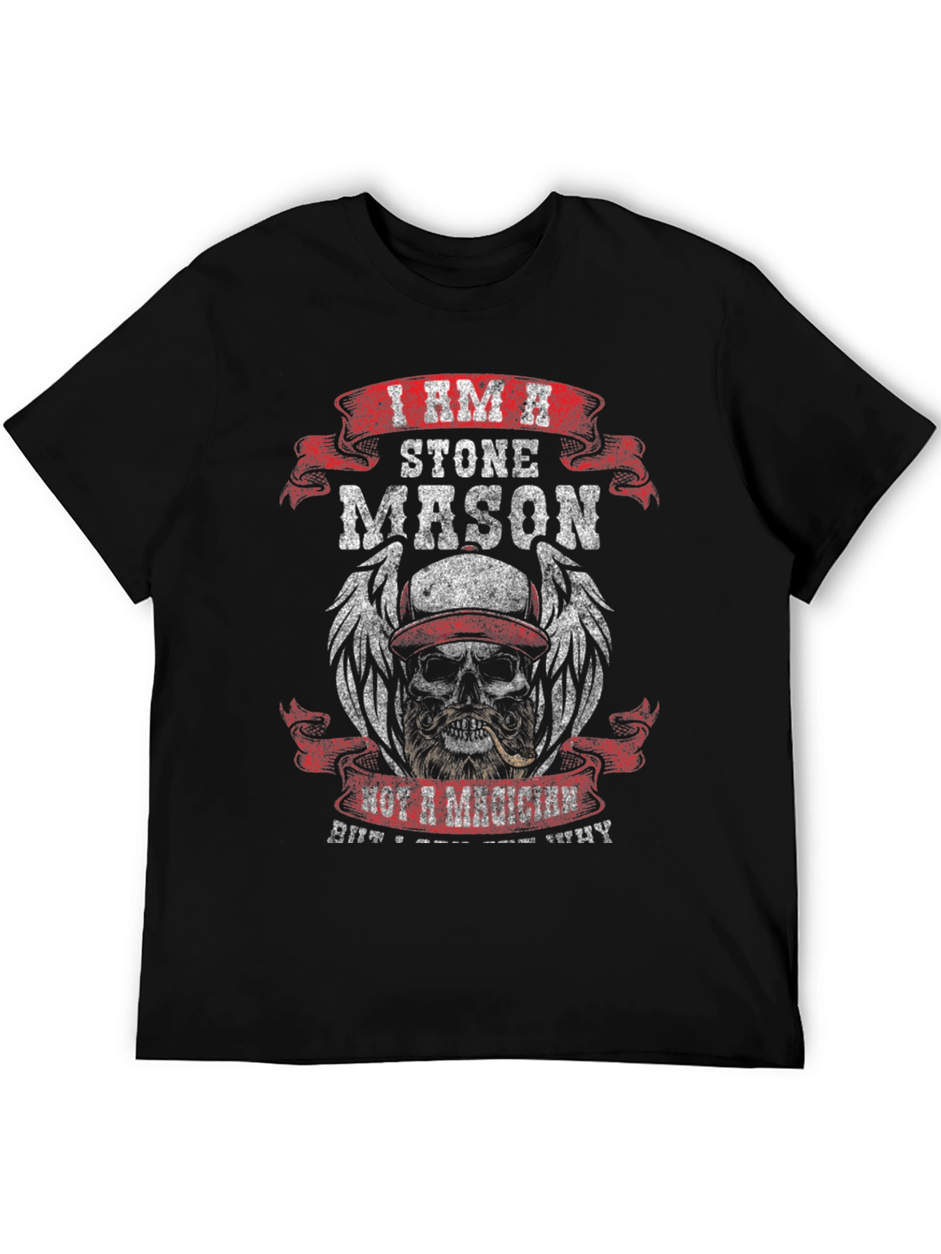 Stone Mason Skull Graphic T-Shirt