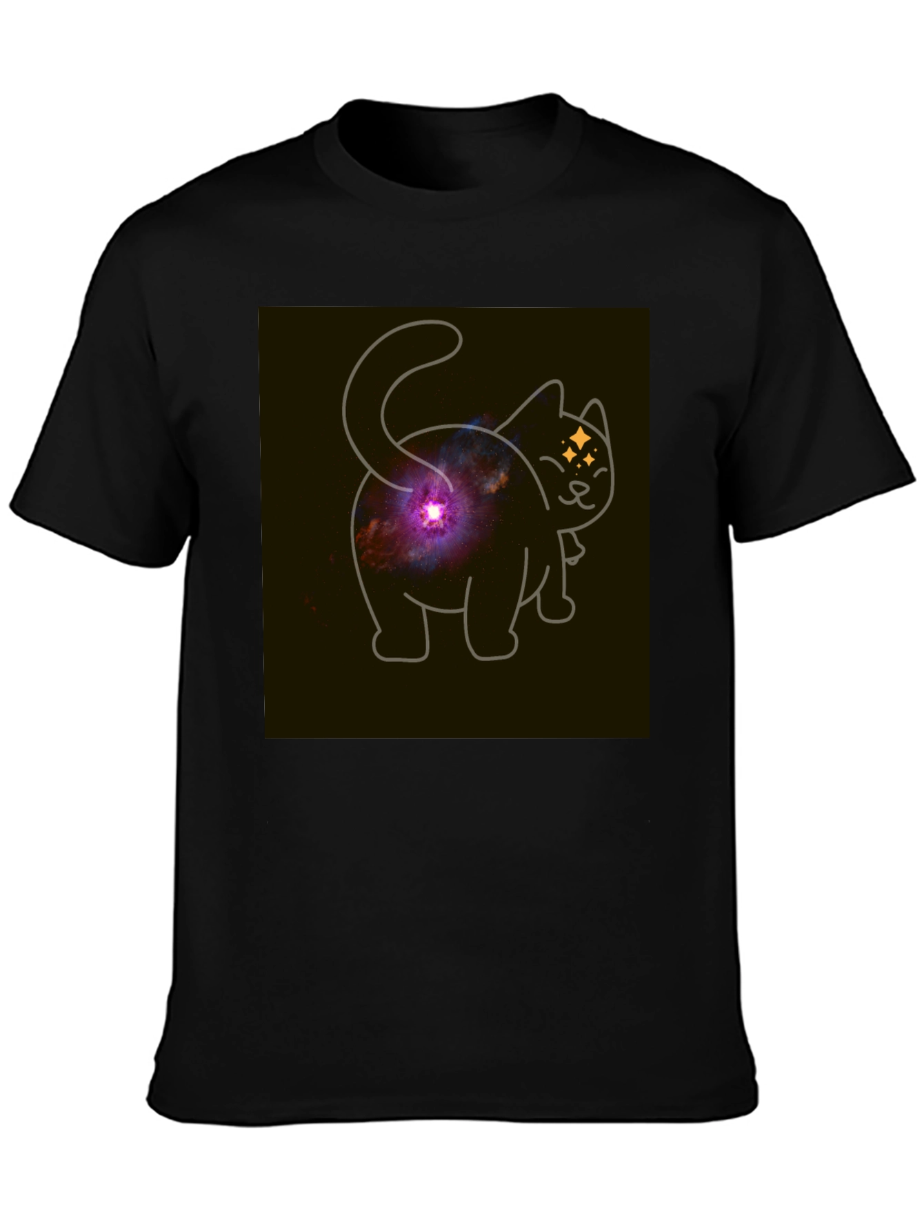 Galaxy Cat Butt T-Shirt