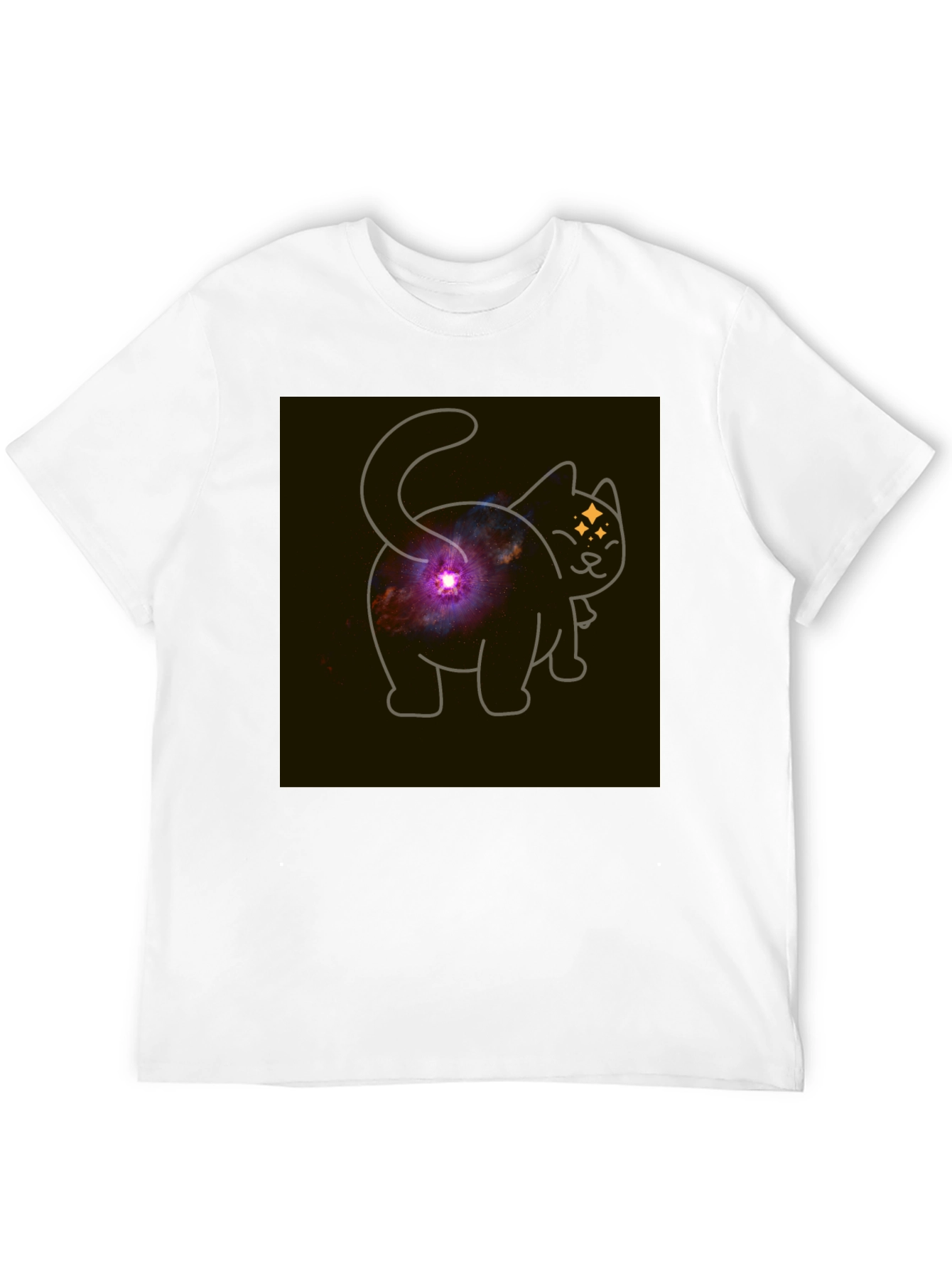 Galaxy Cat Butt T-Shirt