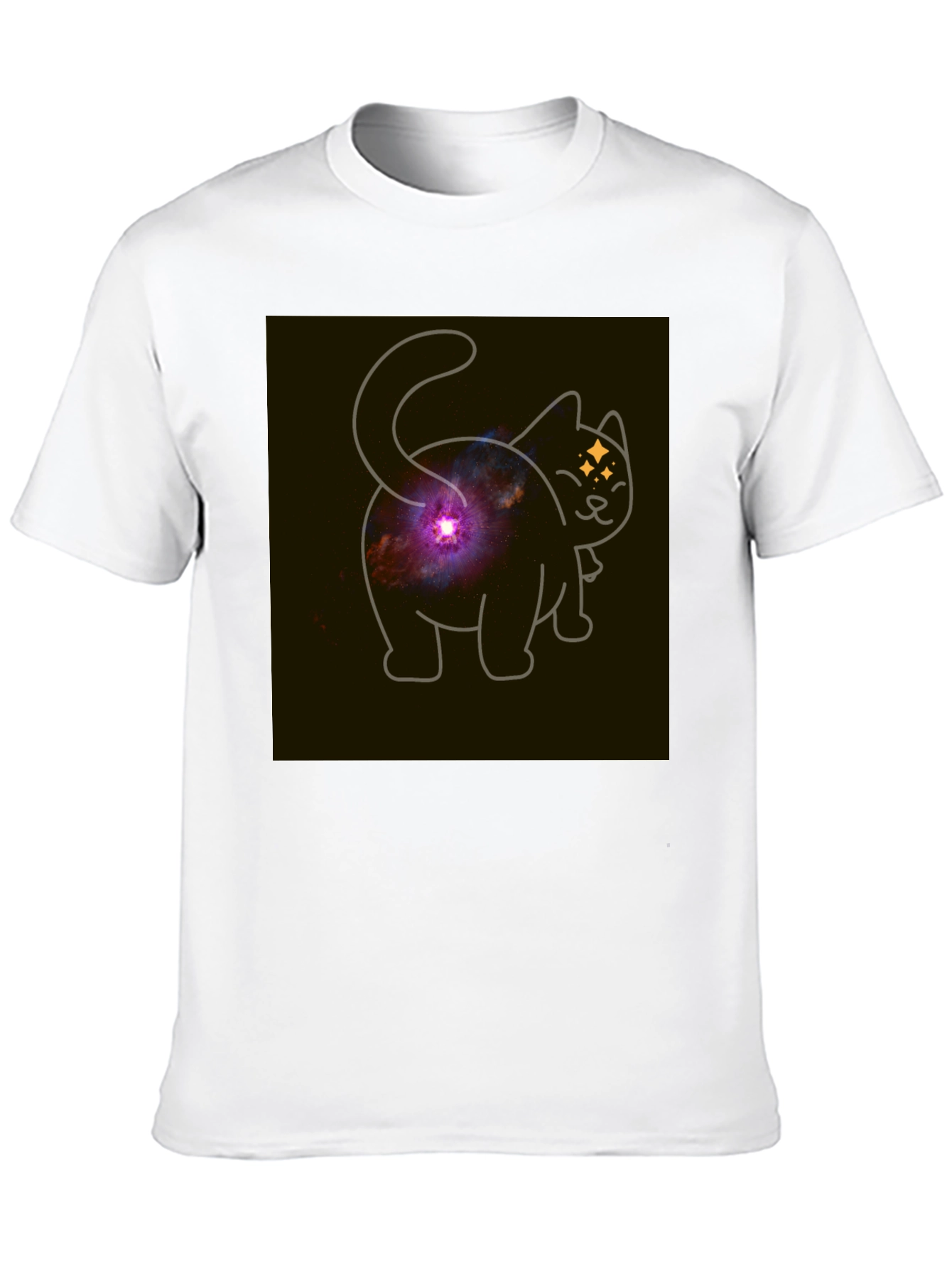 Galaxy Cat Butt T-Shirt