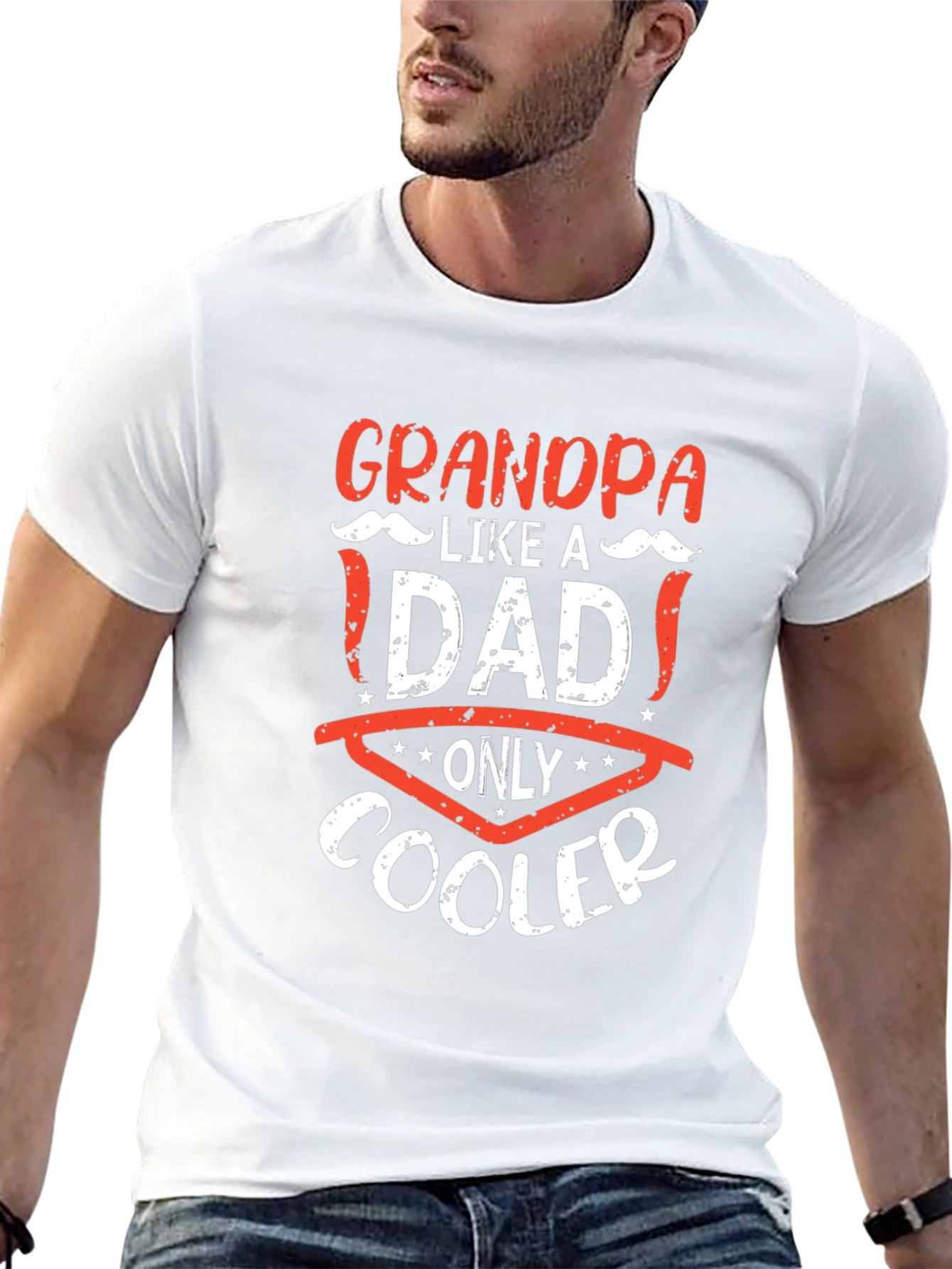 Grandpa Like A Dad Only Cooler T-Shirt