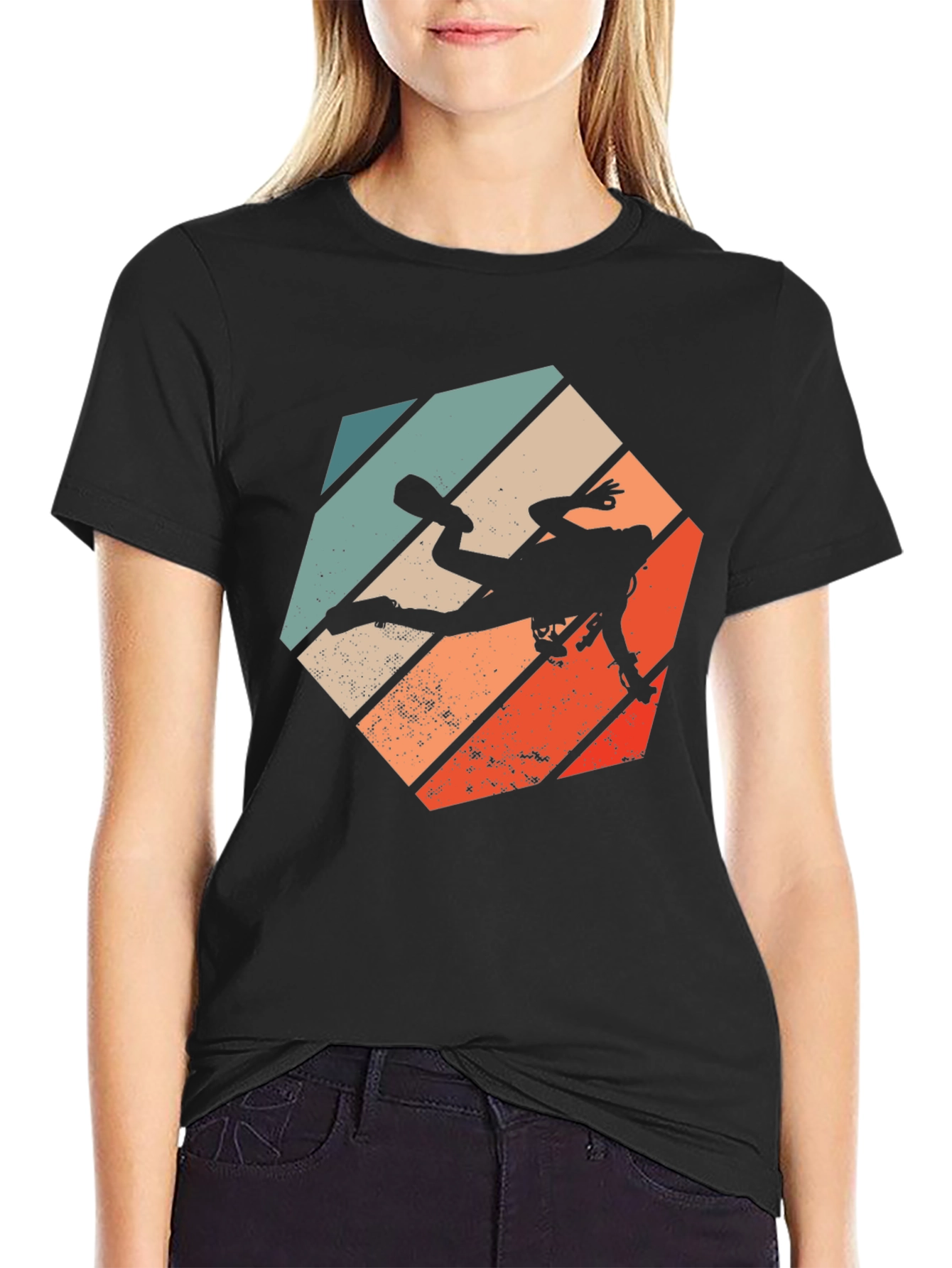 Retro Scuba Diver Graphic T-Shirt