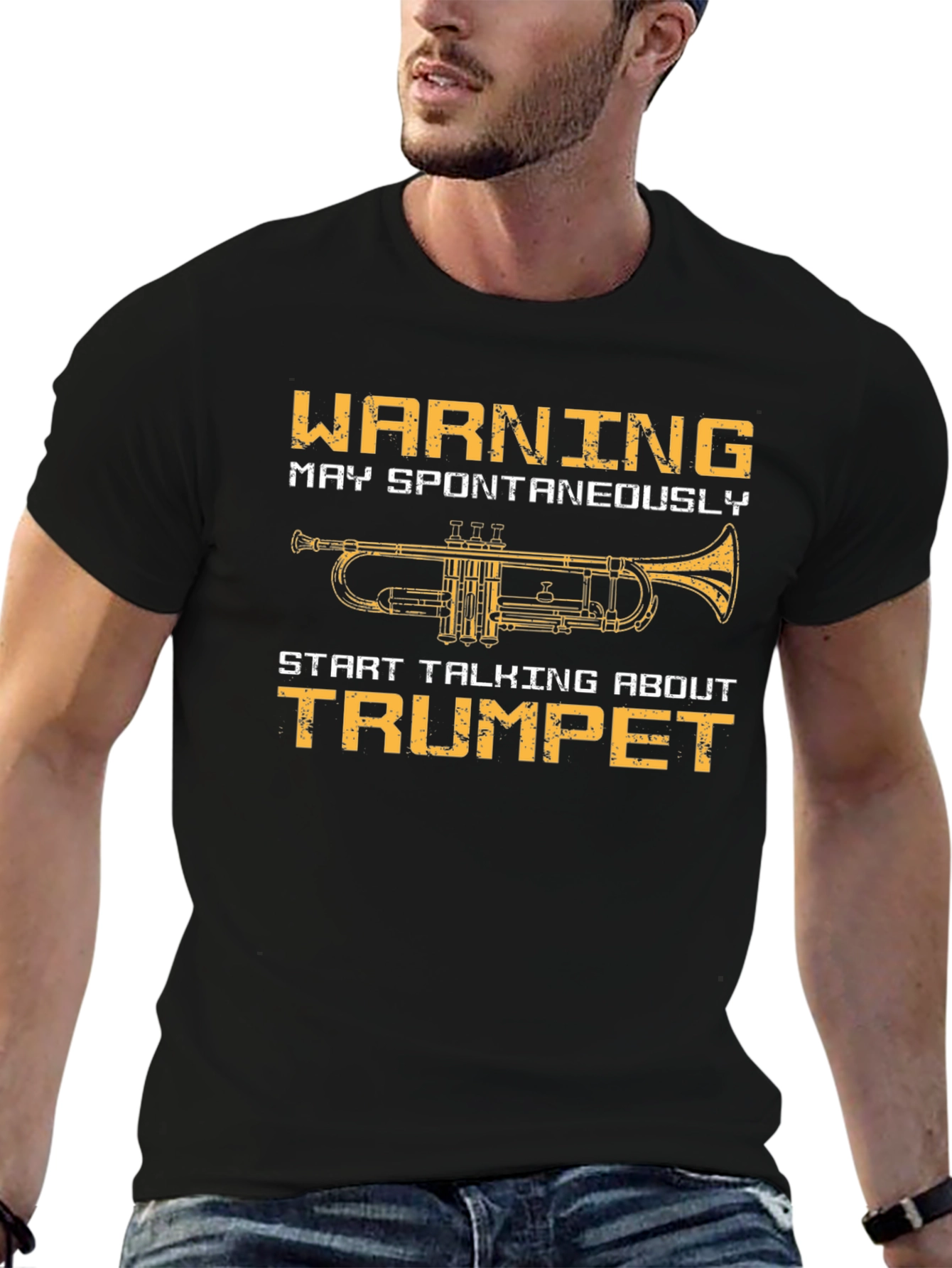 Warning May Spontaneously Talk About Trumpet T-Shirt