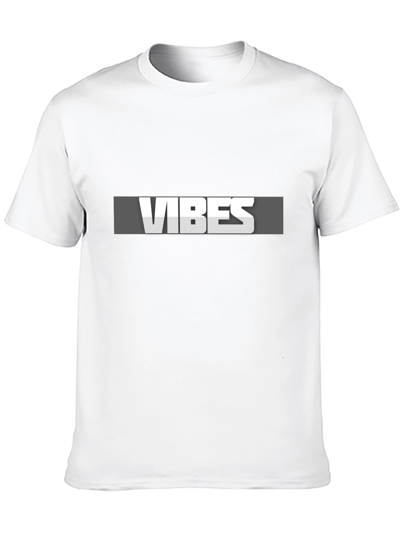 Vibes Graphic Tee - Stylish Black Casual T-Shirt