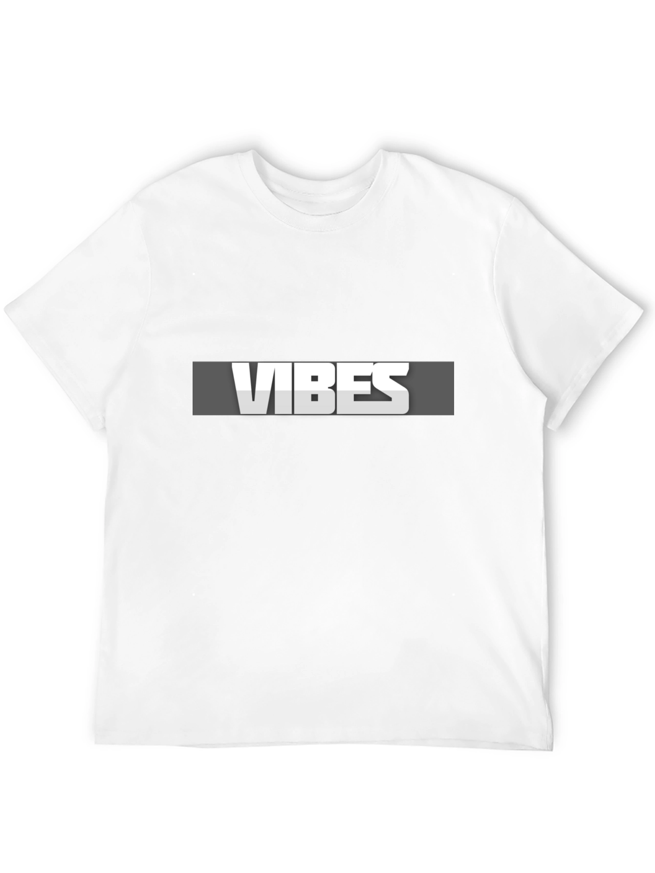 Vibes Graphic Tee - Stylish Black Casual T-Shirt