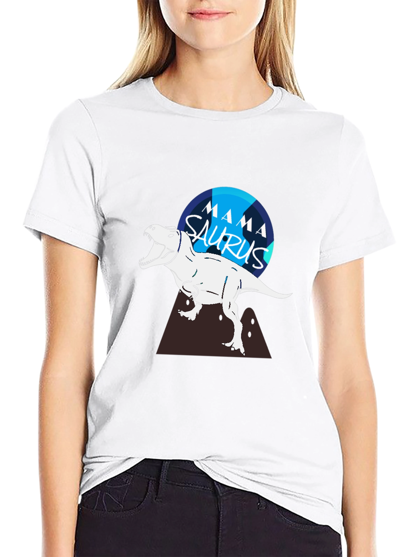 Mama Saurus T-Shirt - Dinosaur Mother Tee