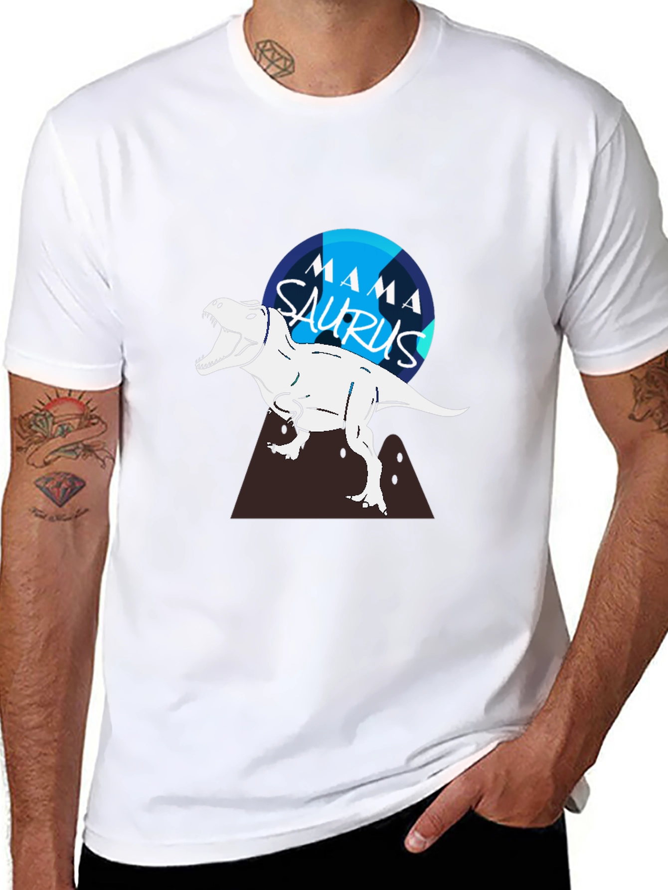 Mama Saurus T-Shirt - Dinosaur Mother Tee