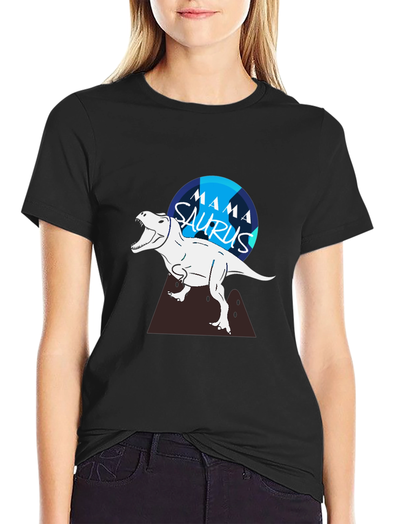 Mama Saurus T-Shirt - Dinosaur Mother Tee