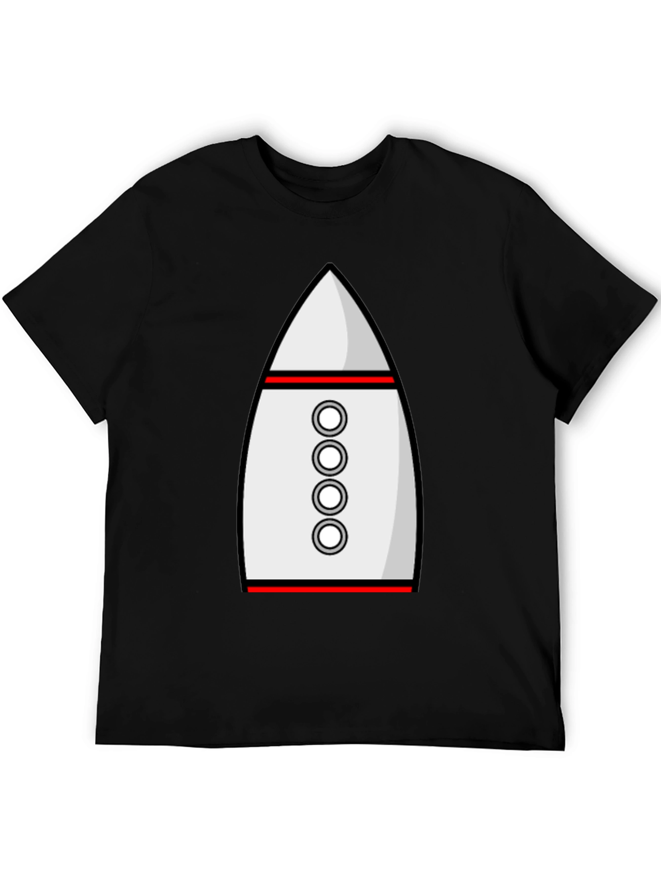 Rocket Ship Graphic Tee - Sci-Fi Style