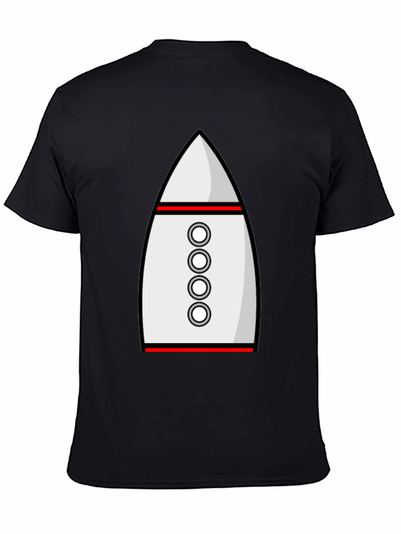 Rocket Ship Graphic Tee - Sci-Fi Style