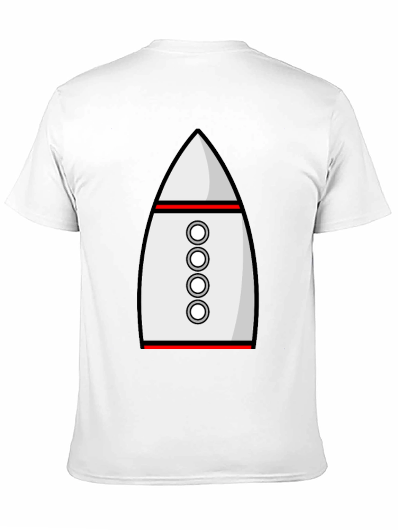 Rocket Ship Graphic Tee - Sci-Fi Style