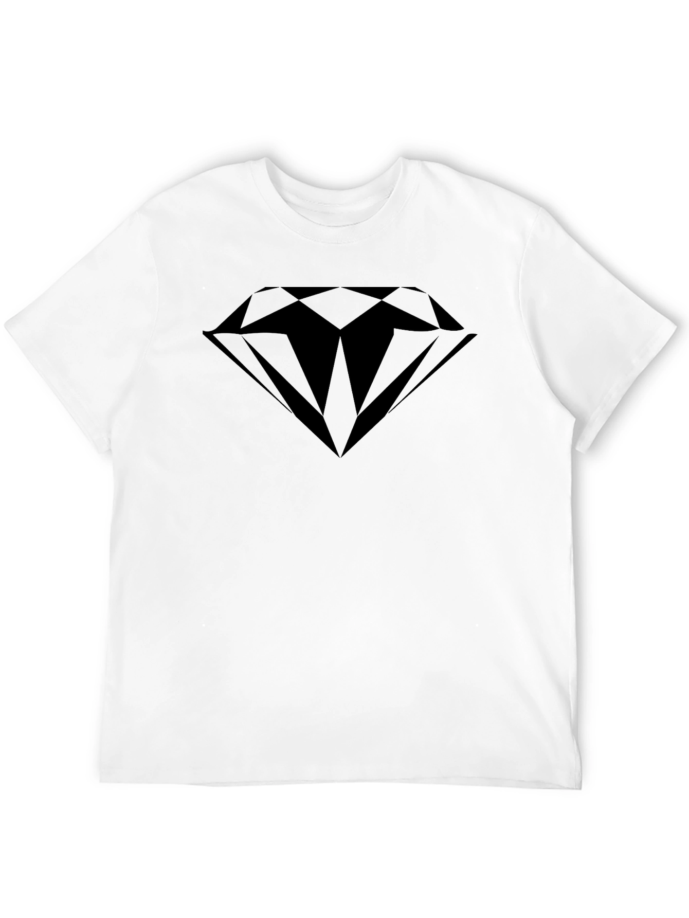Black Diamond Graphic T-Shirt - Sleek and Modern Style